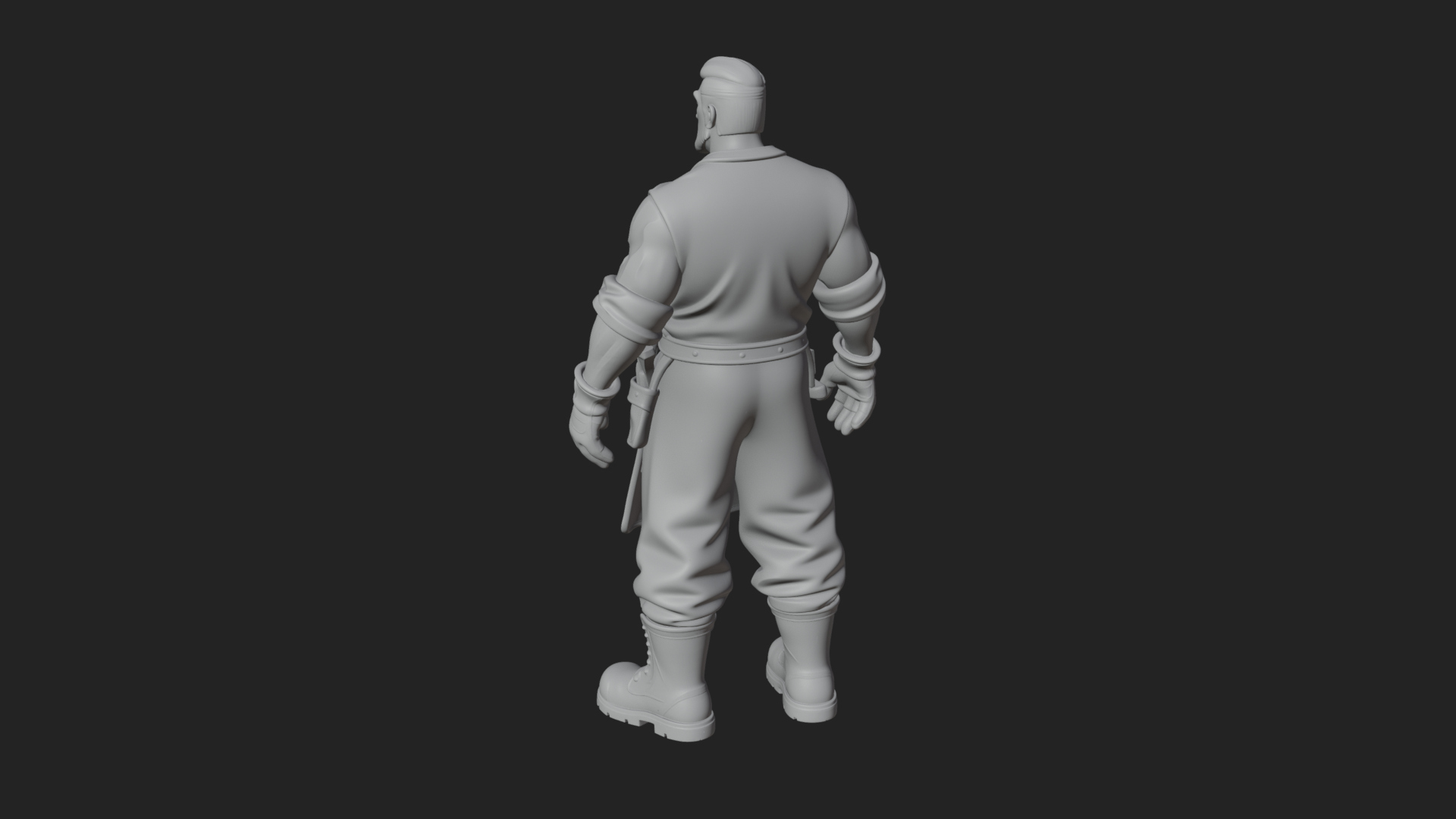 Blacksmith Man Statue Design 17 3D Print Model 3D Model