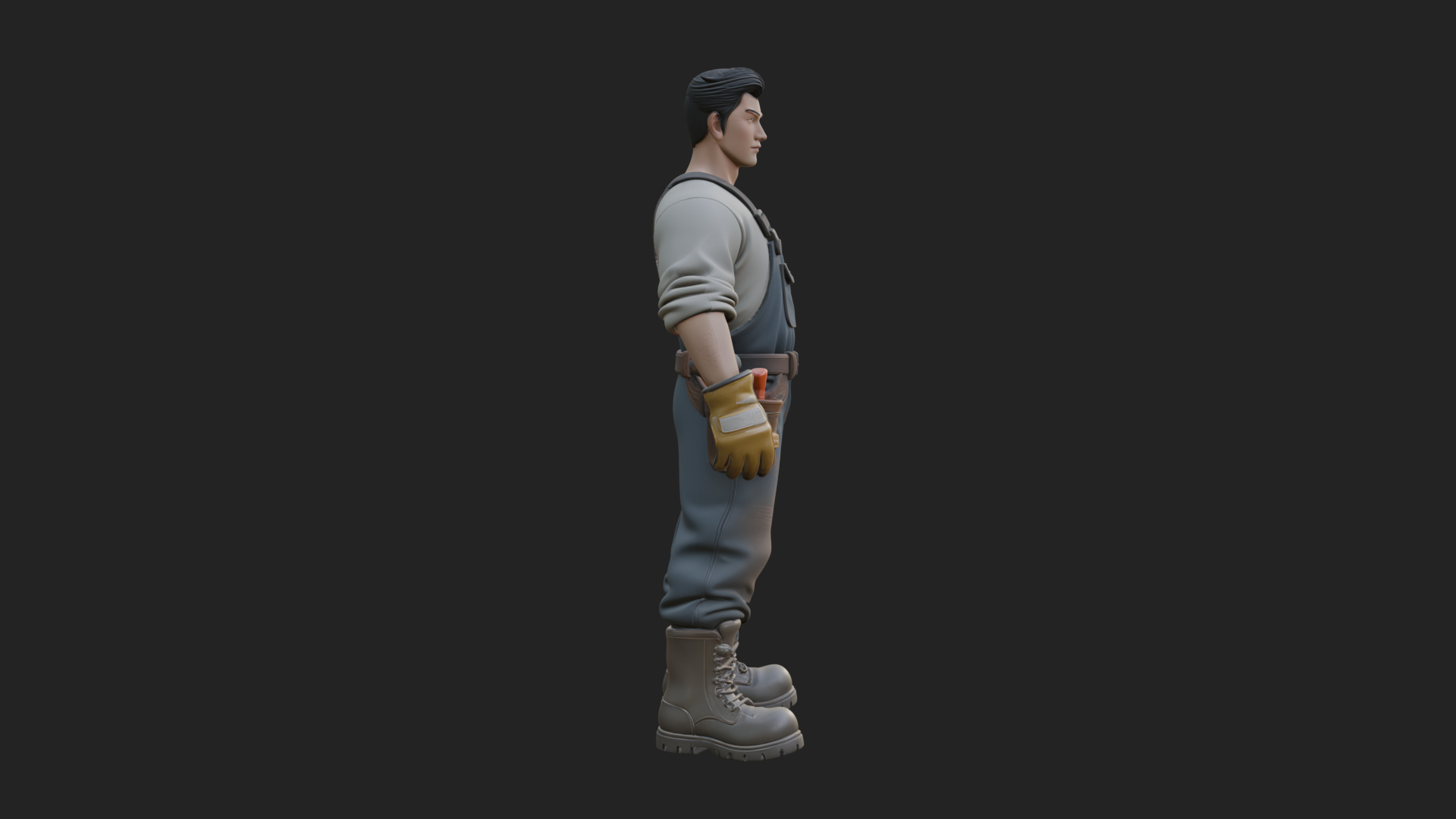 Blacksmith Man Statue Design 18 3D Print Model 3D Model