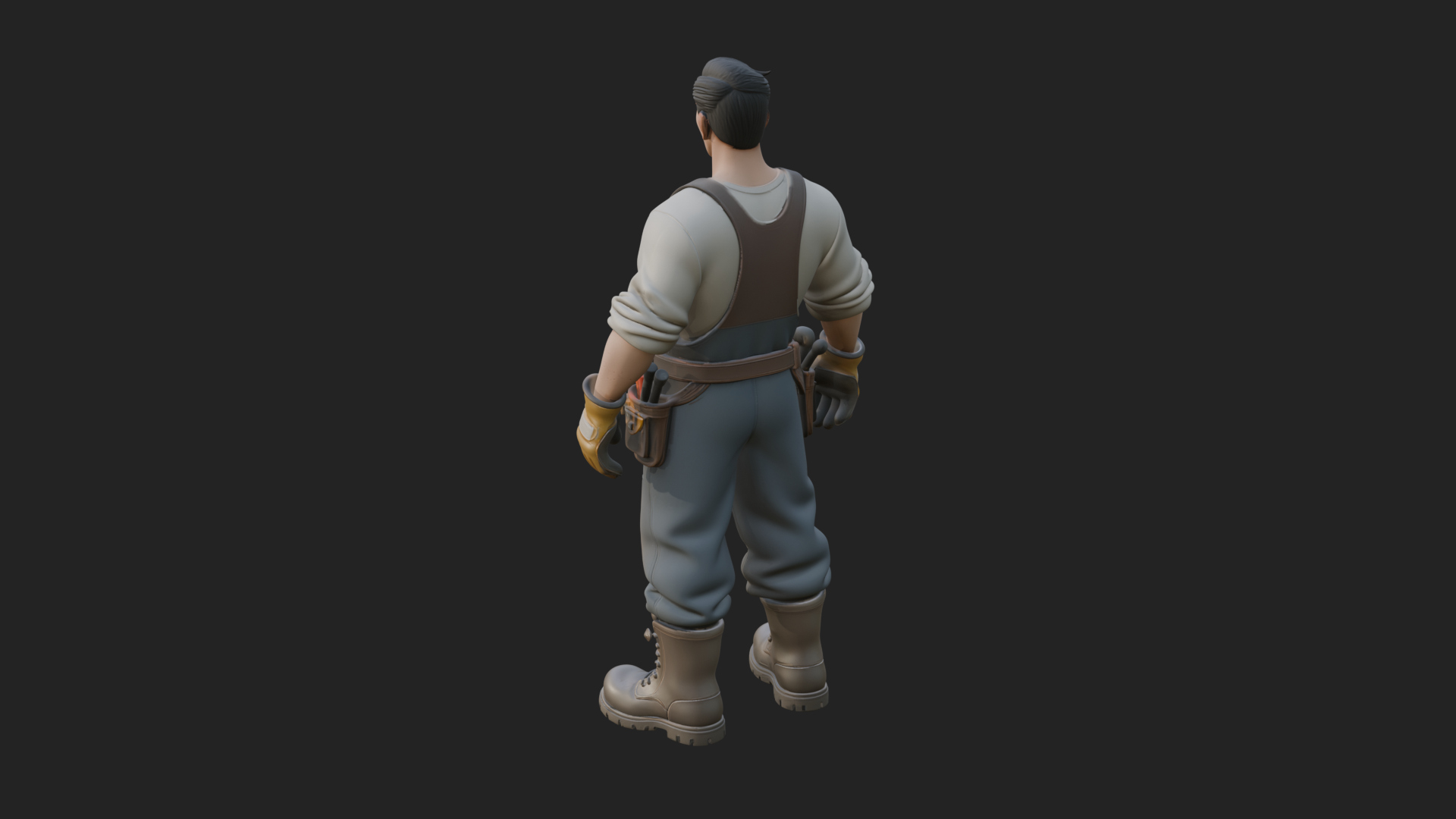 Blacksmith Man Statue Design 18 3D Print Model 3D Model