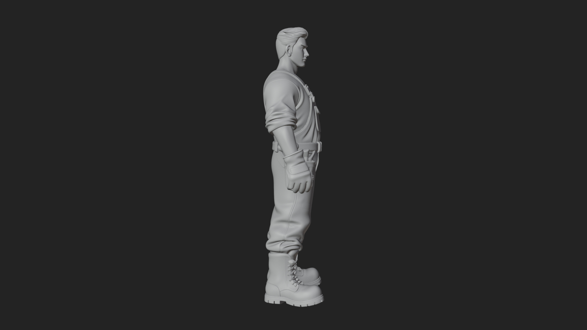 Blacksmith Man Statue Design 18 3D Print Model 3D Model