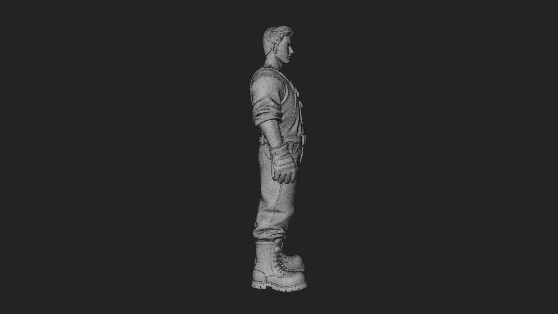 Blacksmith Man Statue Design 18 3D Print Model 3D Model