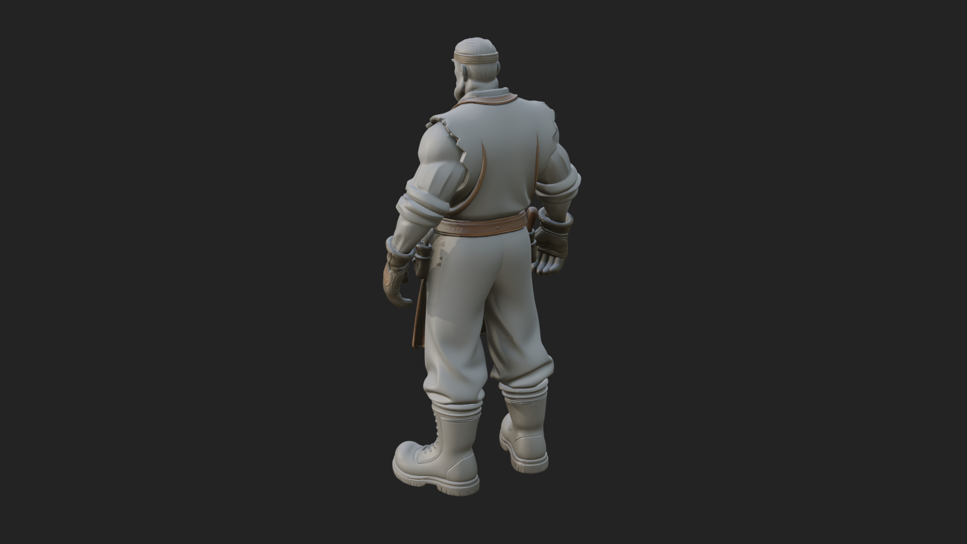 Blacksmith Man Statue Design 19 3D Print Model 3D Model