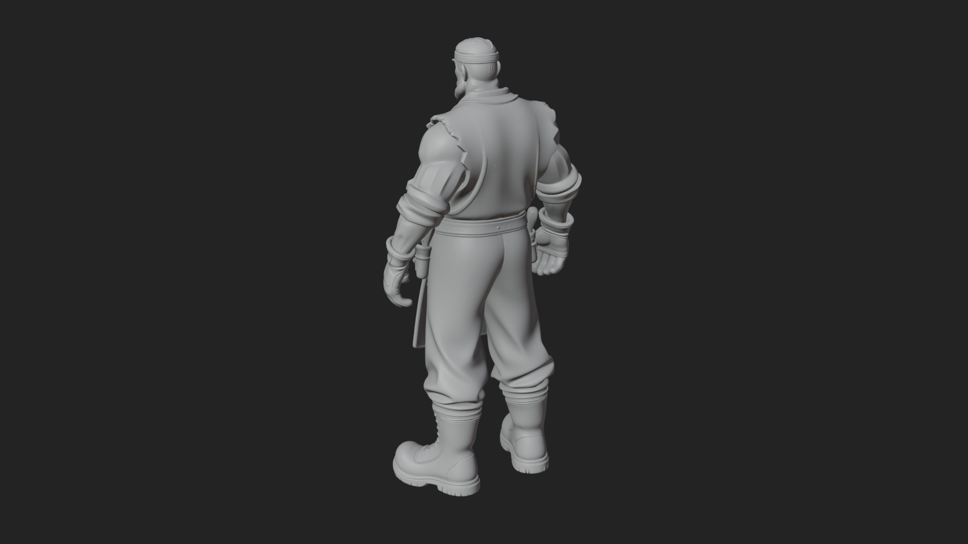 Blacksmith Man Statue Design 19 3D Print Model 3D Model