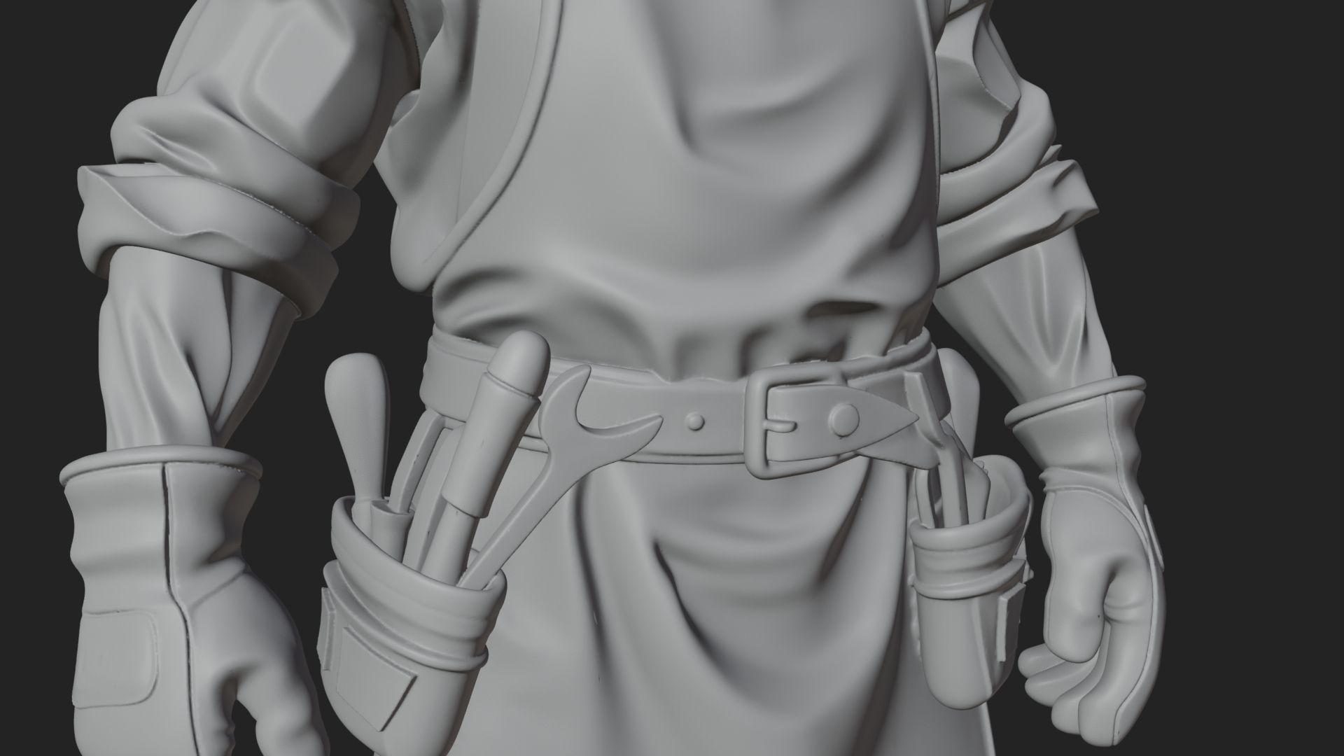 Blacksmith Man Statue Design 19 3D Print Model 3D Model