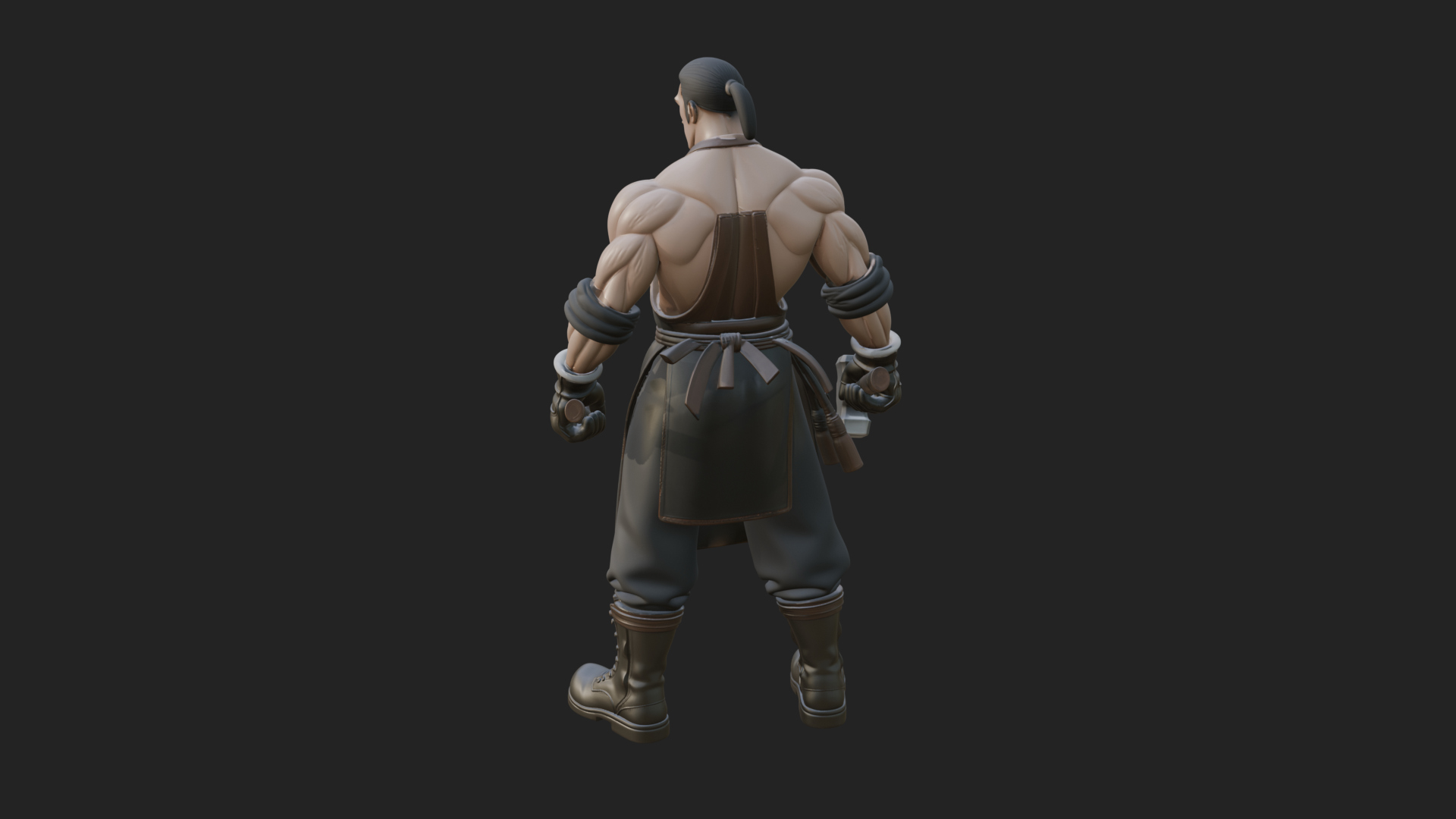 Blacksmith Man Statue Design 20 3D Print Model 3D Model