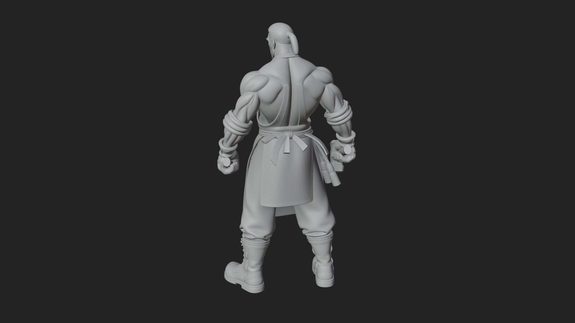 Blacksmith Man Statue Design 20 3D Print Model 3D Model