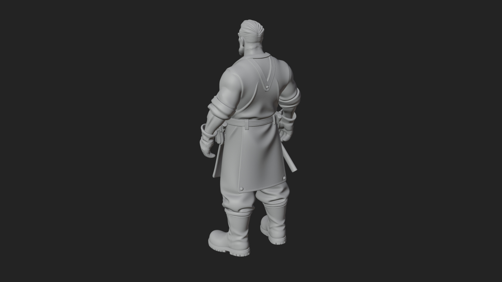 Blacksmith Man Statue Design 21 3D Print Model 3D Model