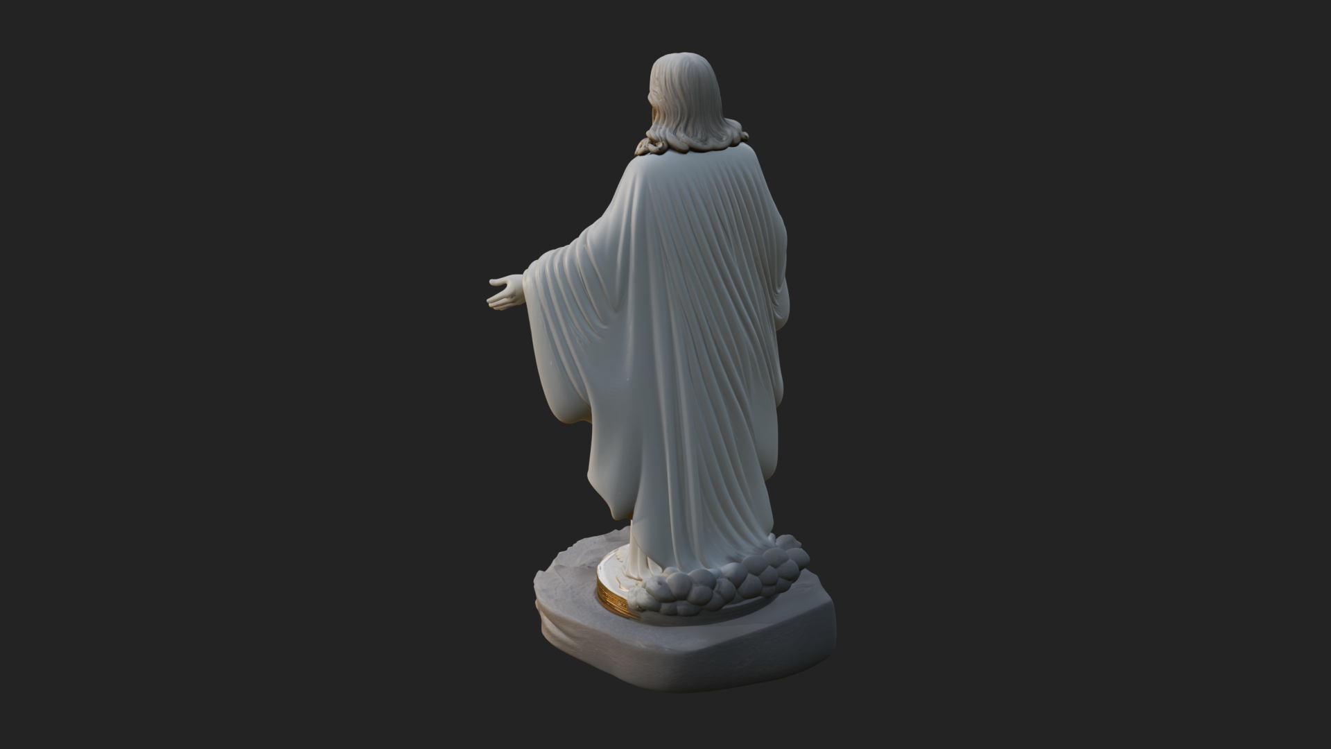 Blessing Christ Statue Design 10 3D Print Model 3D Model