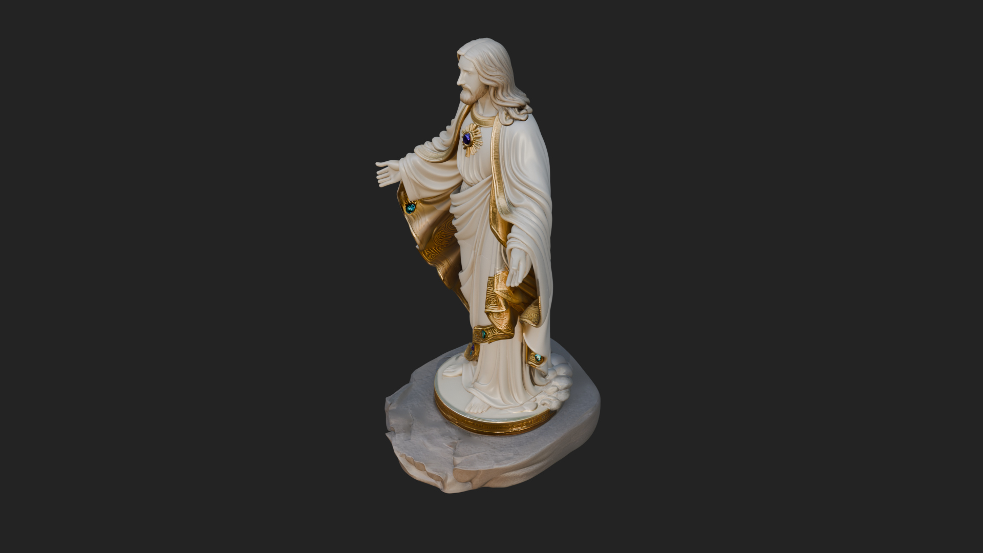 Blessing Christ Statue Design 10 3D Print Model 3D Model