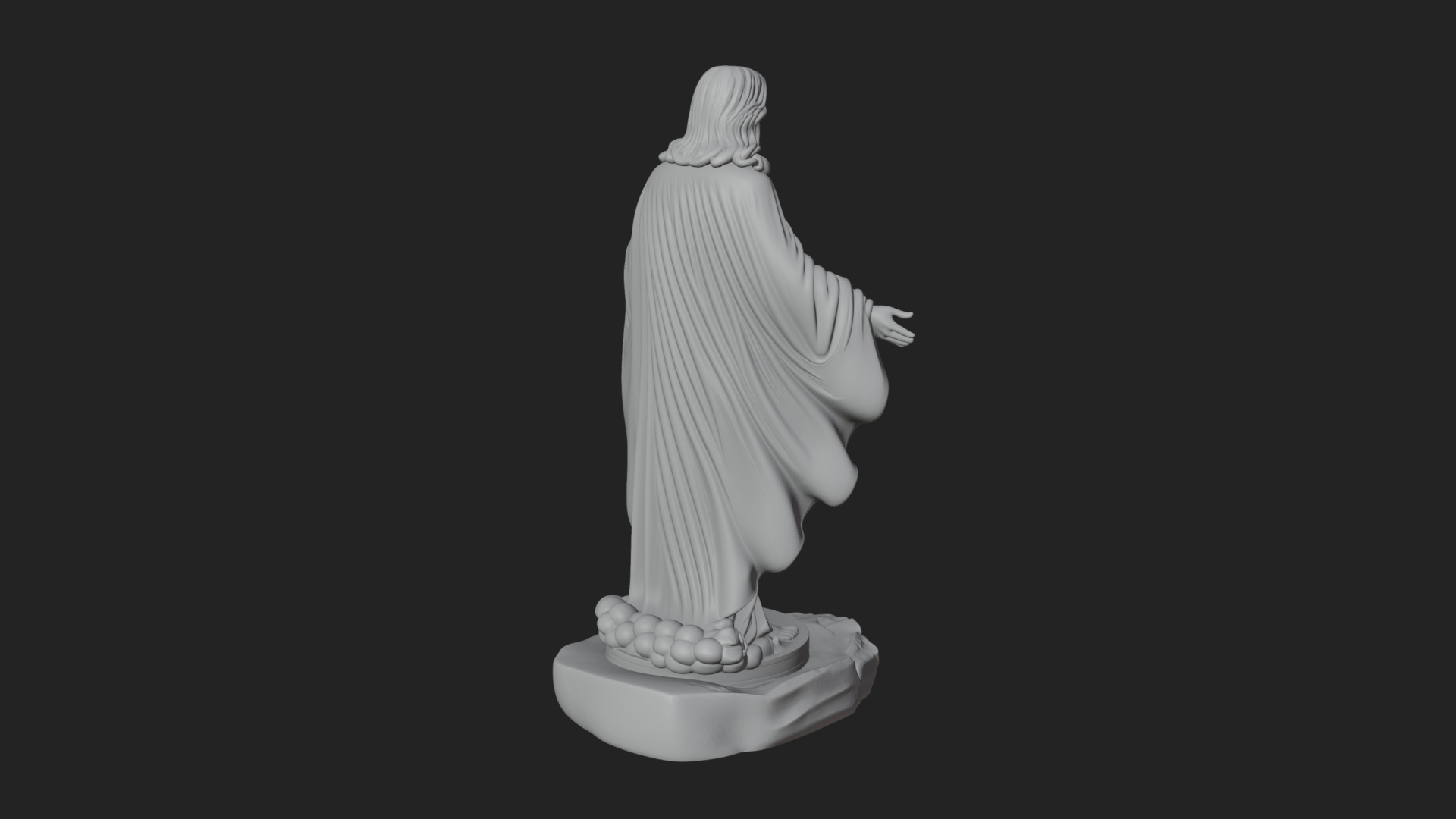 Blessing Christ Statue Design 10 3D Print Model 3D Model