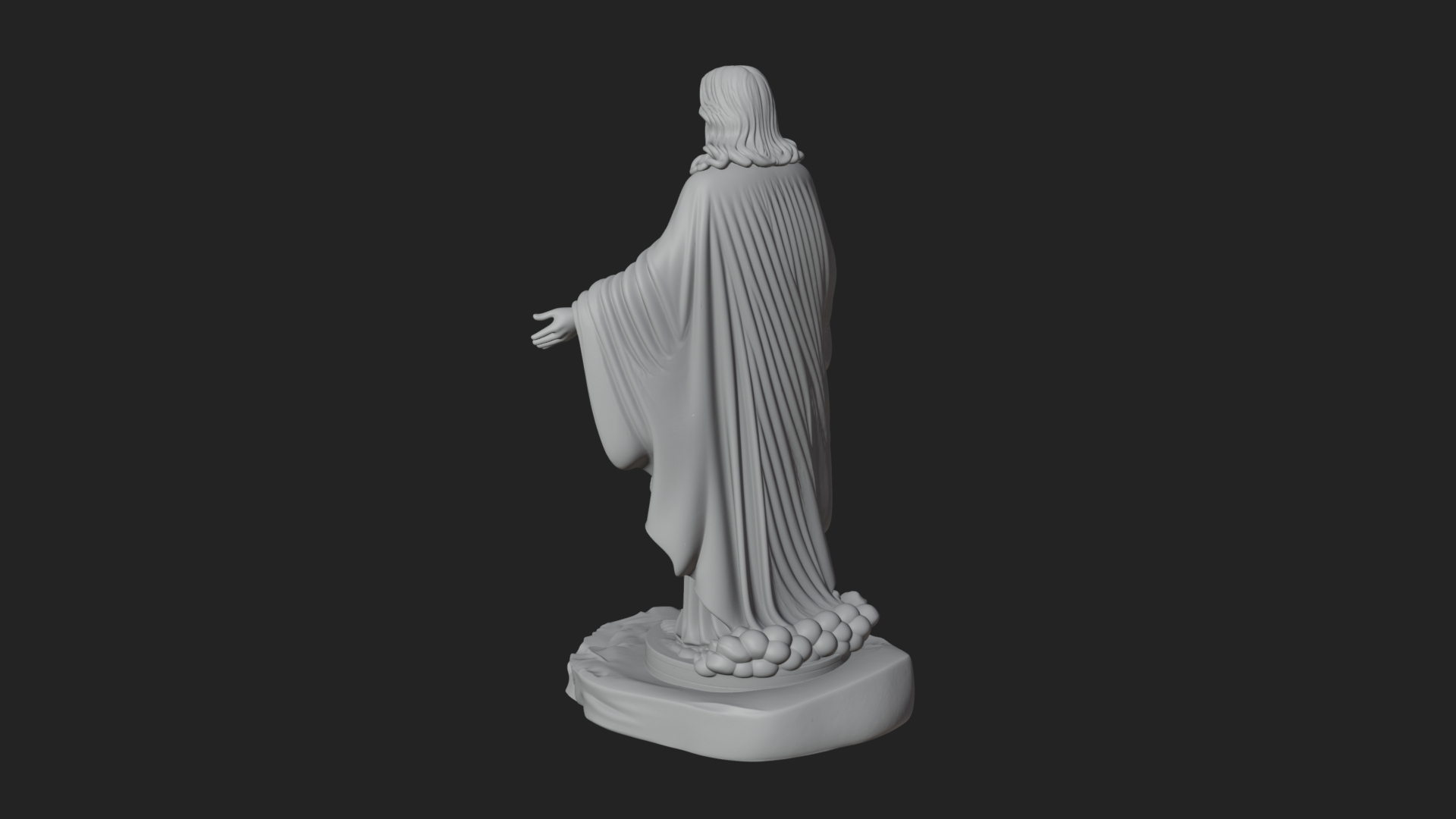 Blessing Christ Statue Design 10 3D Print Model 3D Model