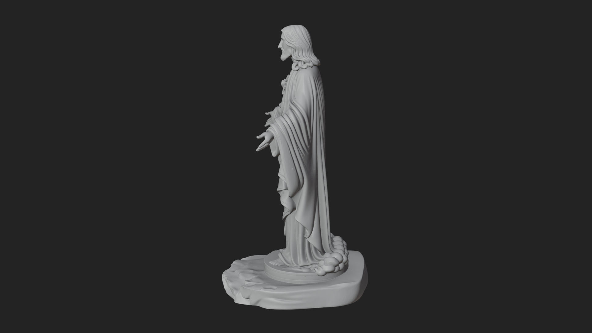 Blessing Christ Statue Design 10 3D Print Model 3D Model