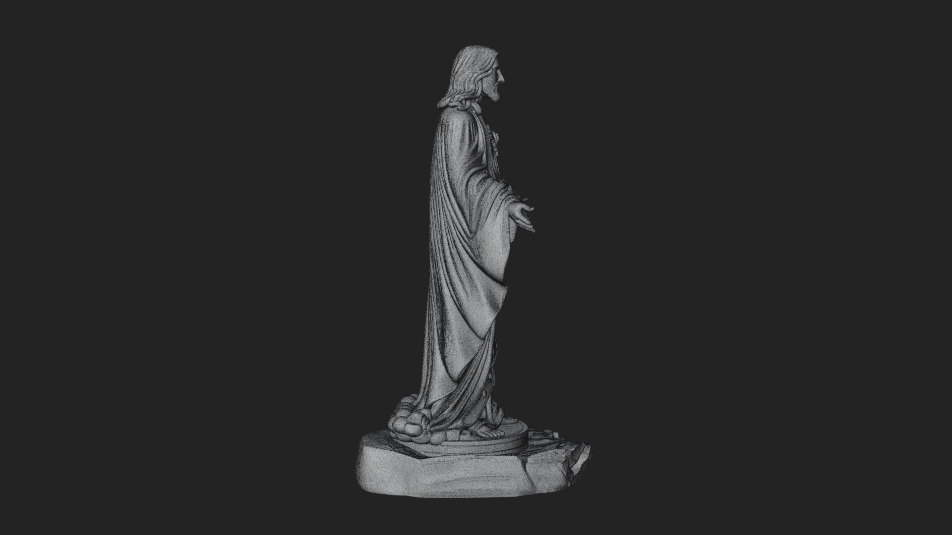 Blessing Christ Statue Design 10 3D Print Model 3D Model