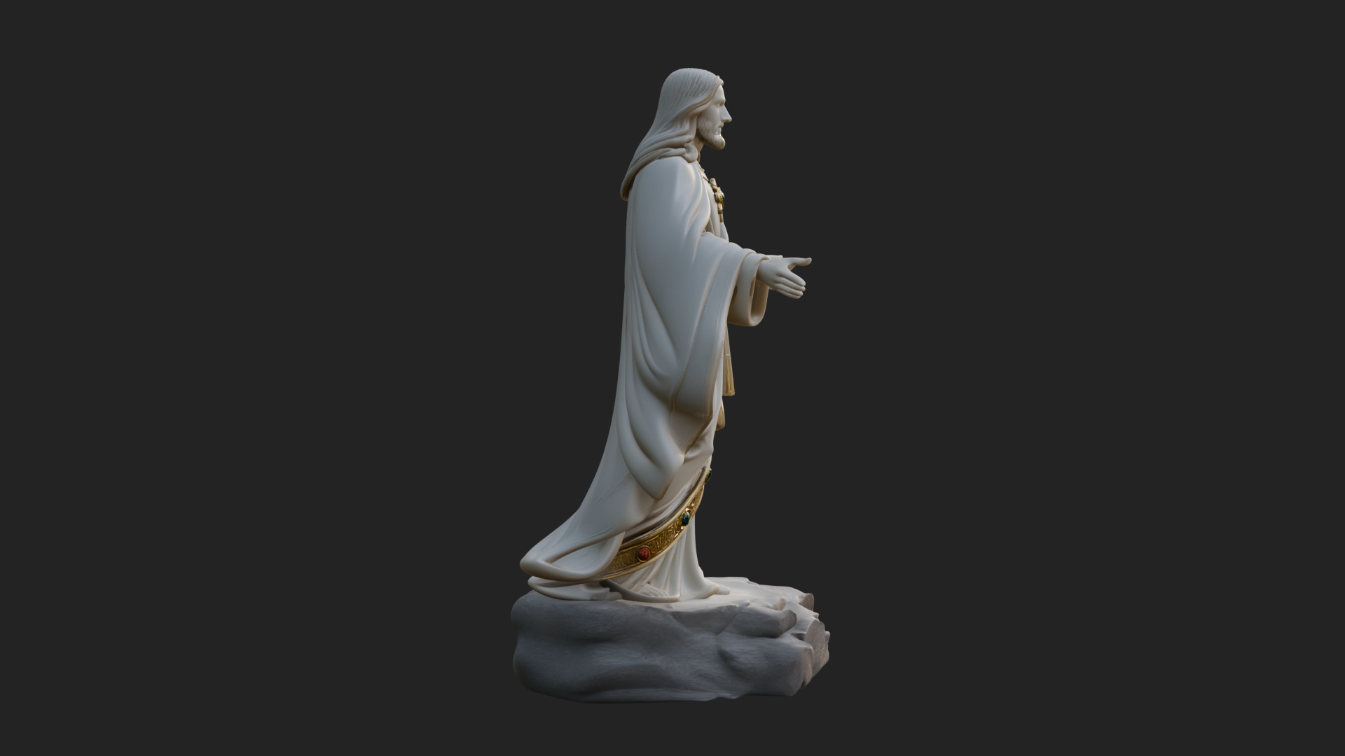 Blessing Christ Statue Design 11 3D Print Model 3D Model