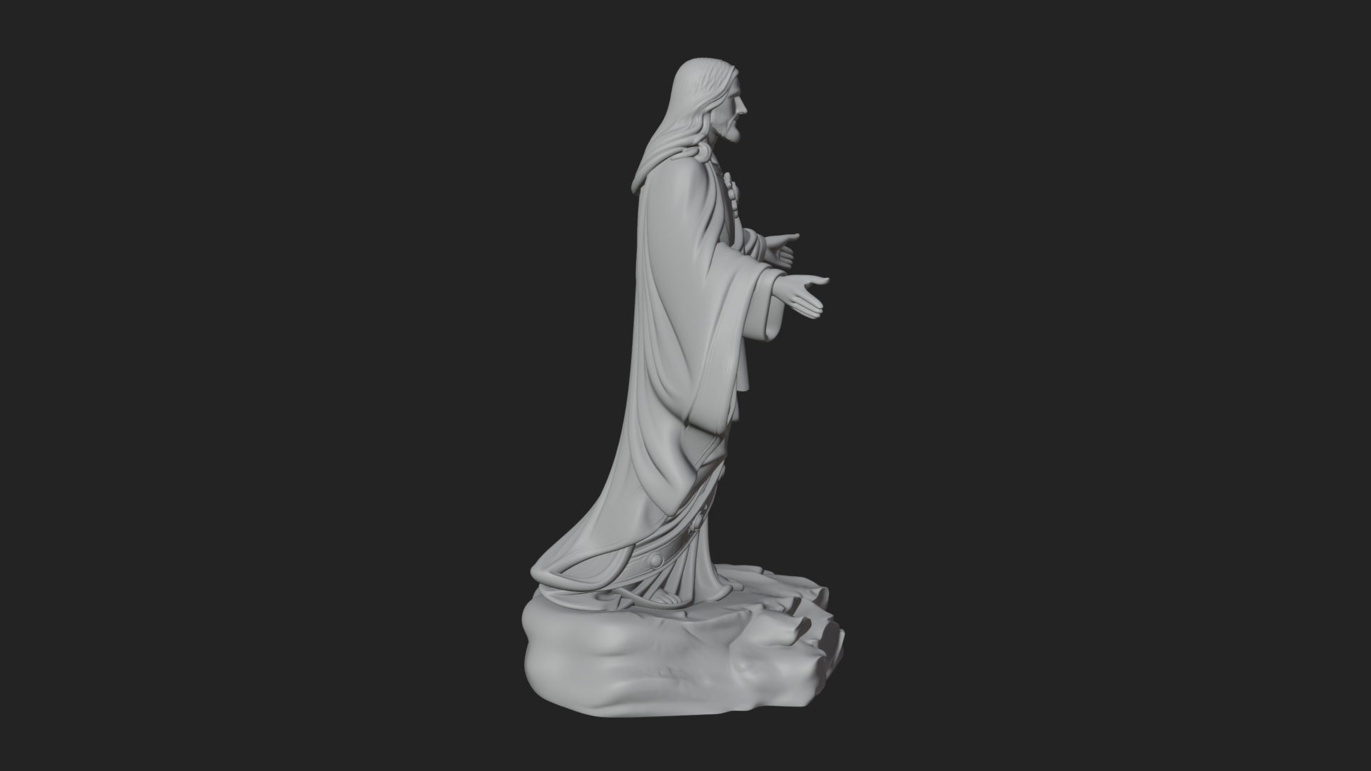 Blessing Christ Statue Design 11 3D Print Model 3D Model