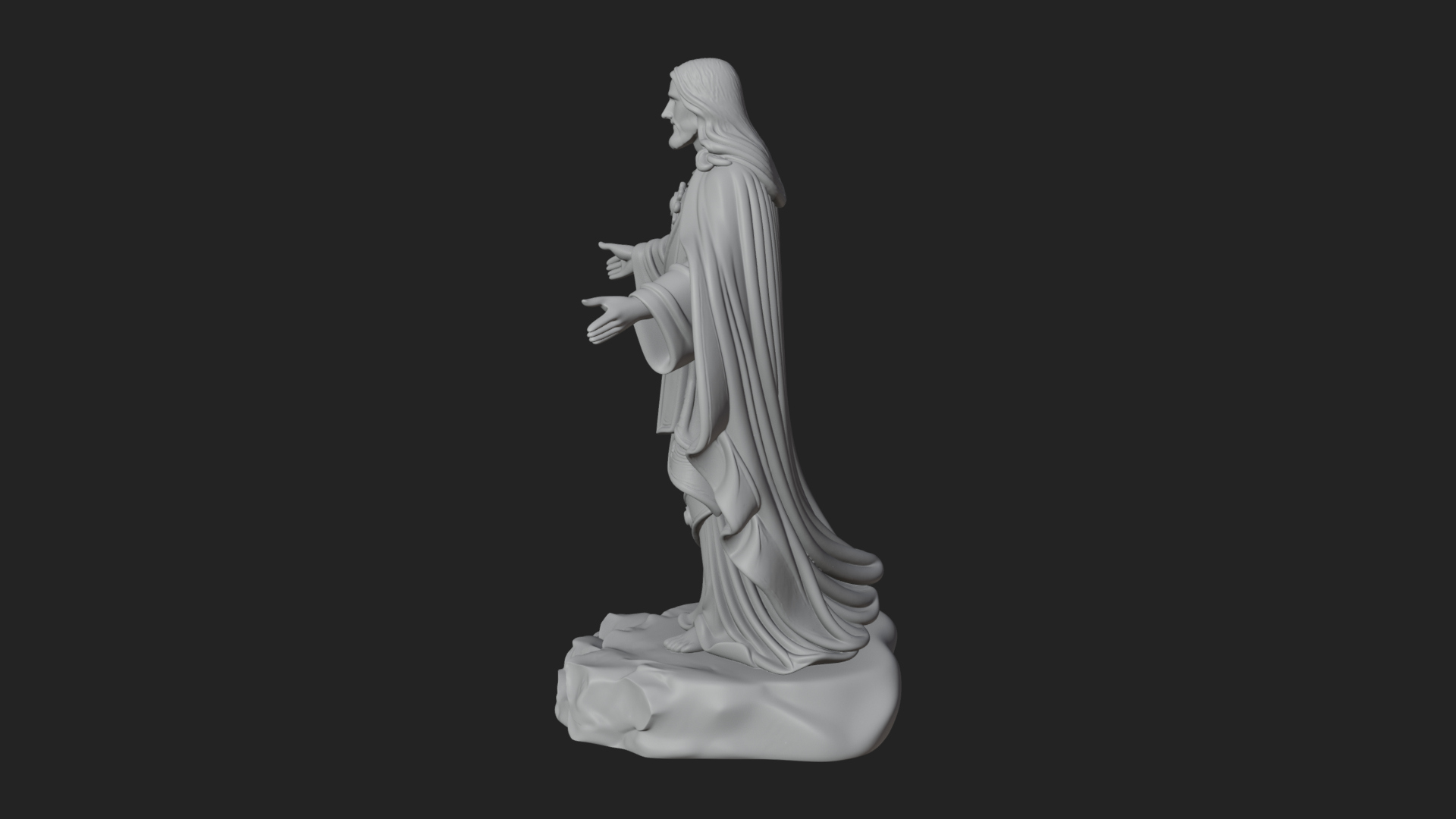 Blessing Christ Statue Design 11 3D Print Model 3D Model
