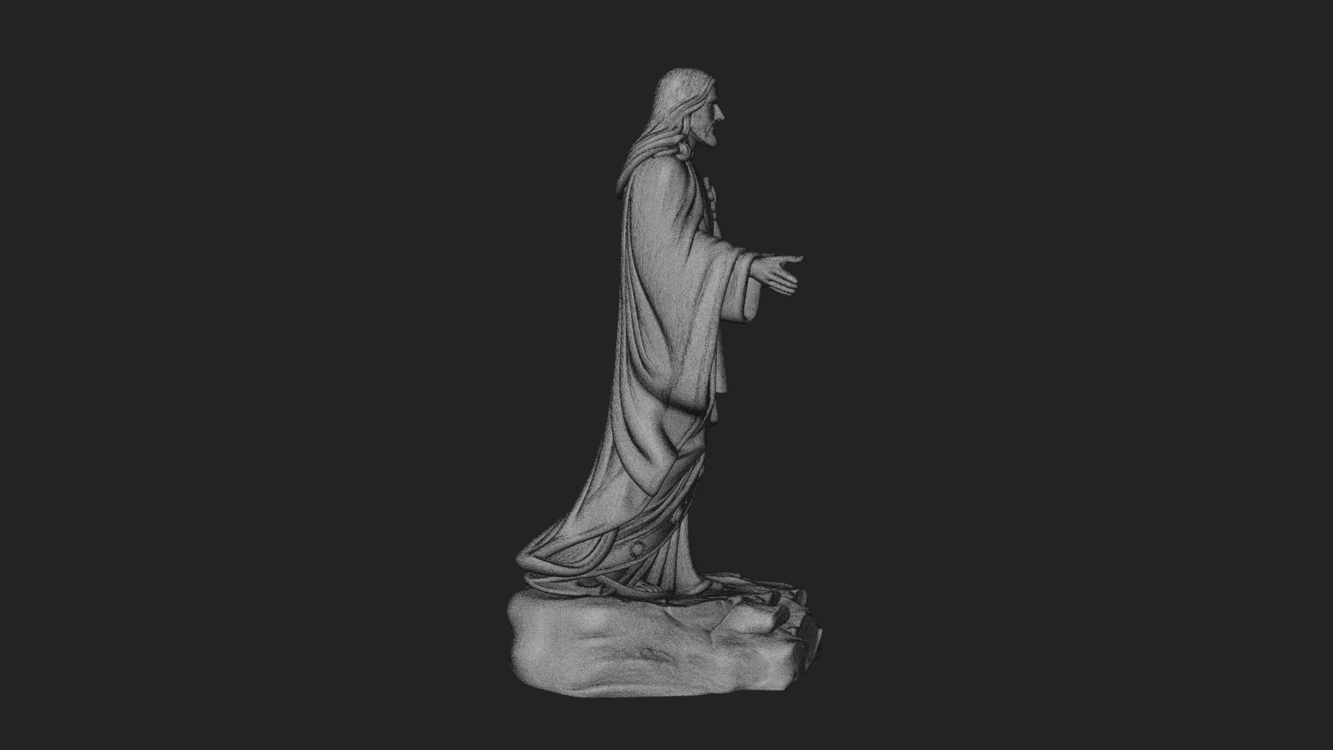 Blessing Christ Statue Design 11 3D Print Model 3D Model