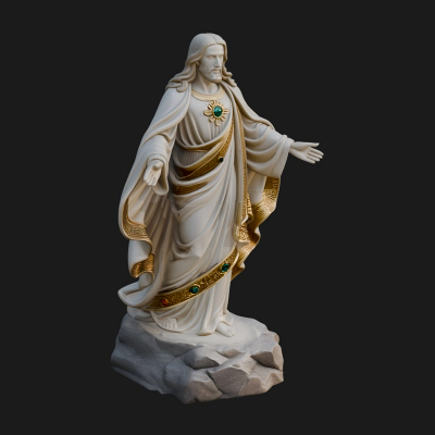 Blessing Christ Statue Design 11 3D Print Model