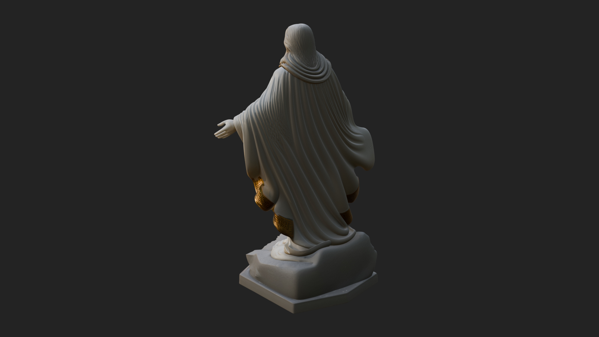 Blessing Christ Statue Design 12 3D Print Model 3D Model