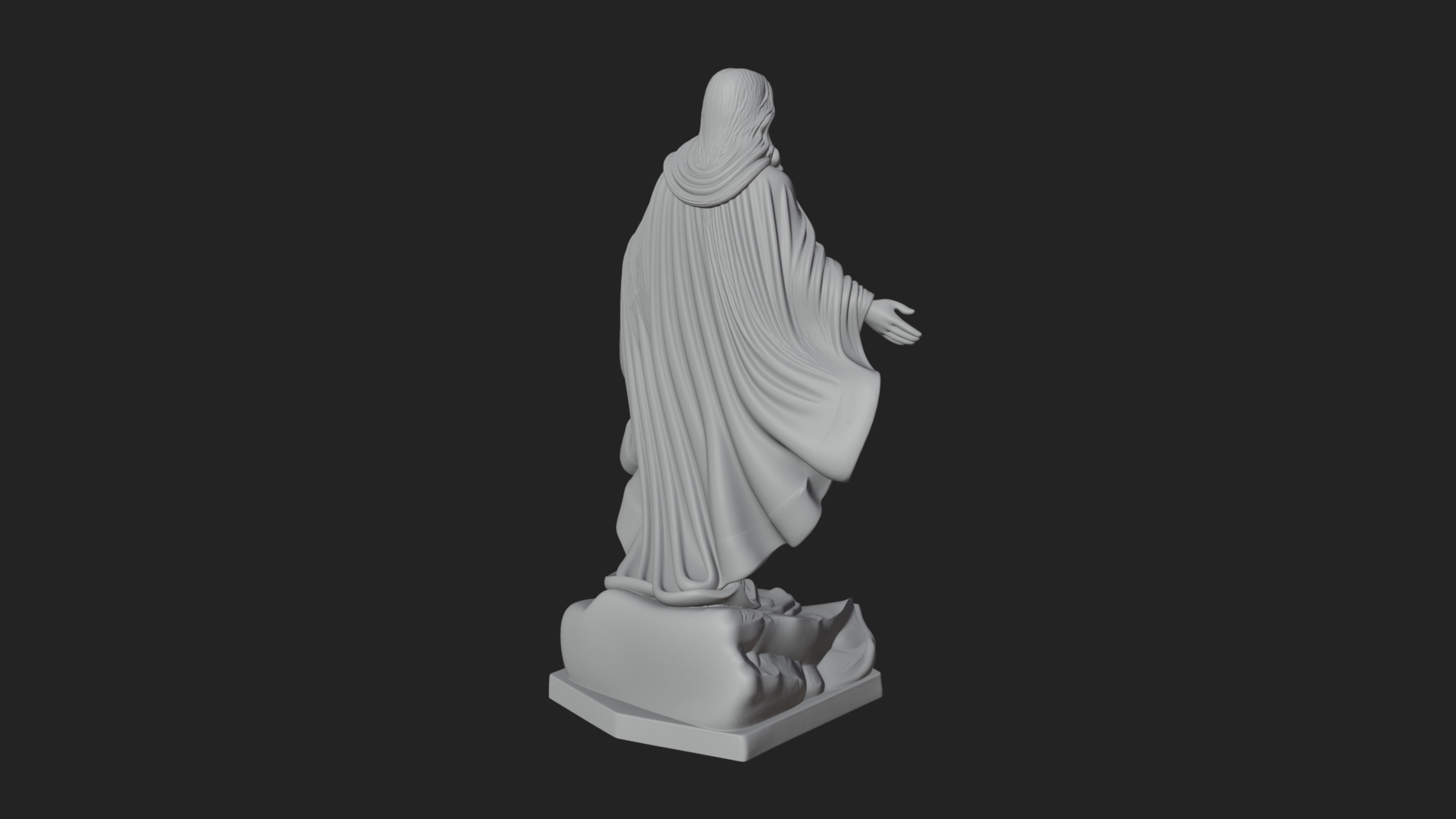 Blessing Christ Statue Design 12 3D Print Model 3D Model