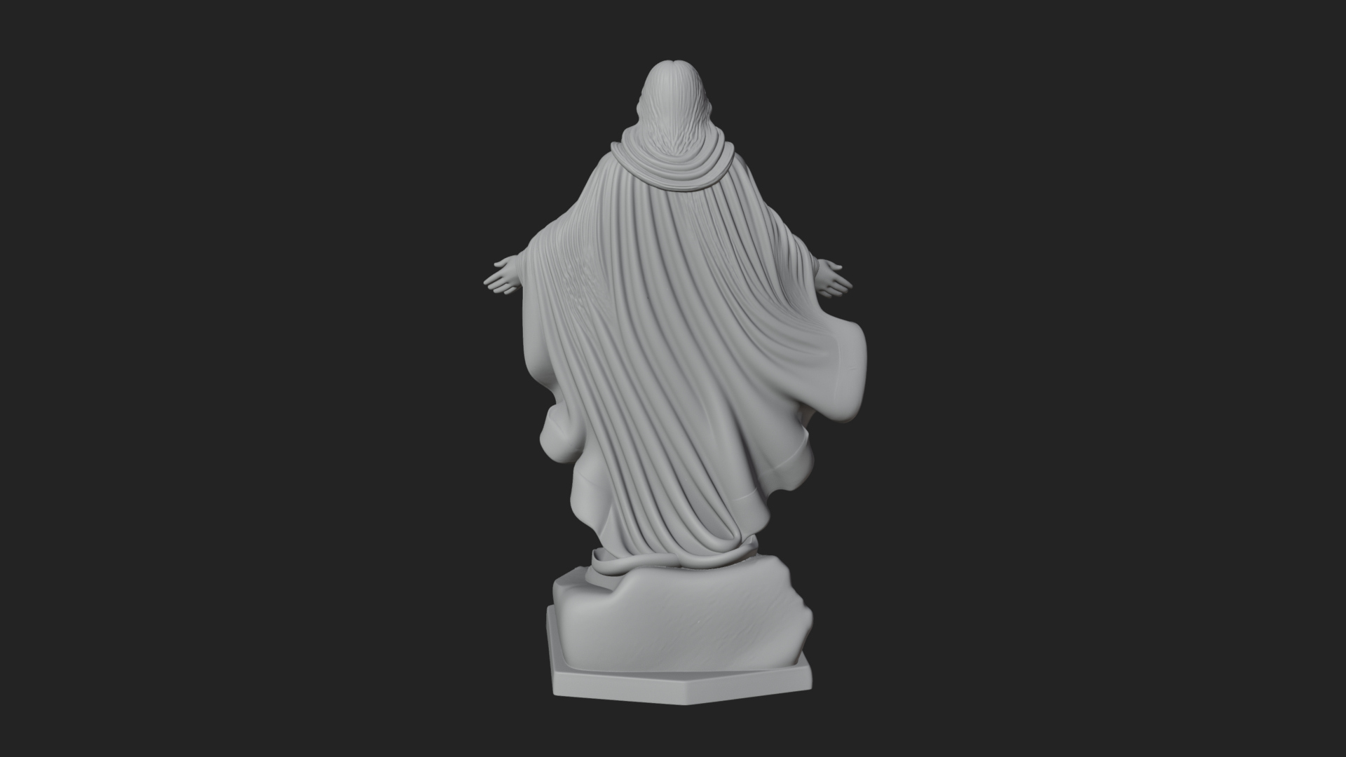 Blessing Christ Statue Design 12 3D Print Model 3D Model