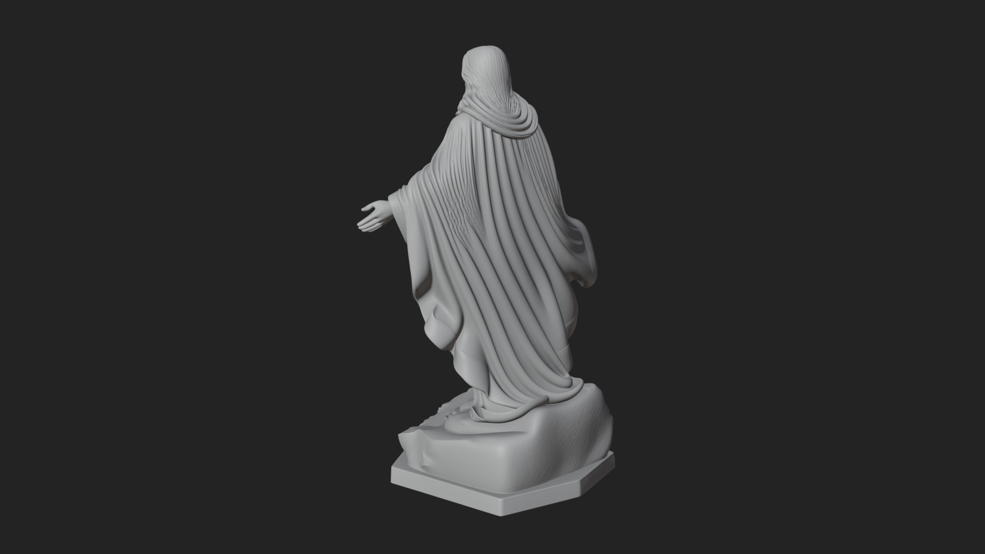 Blessing Christ Statue Design 12 3D Print Model 3D Model