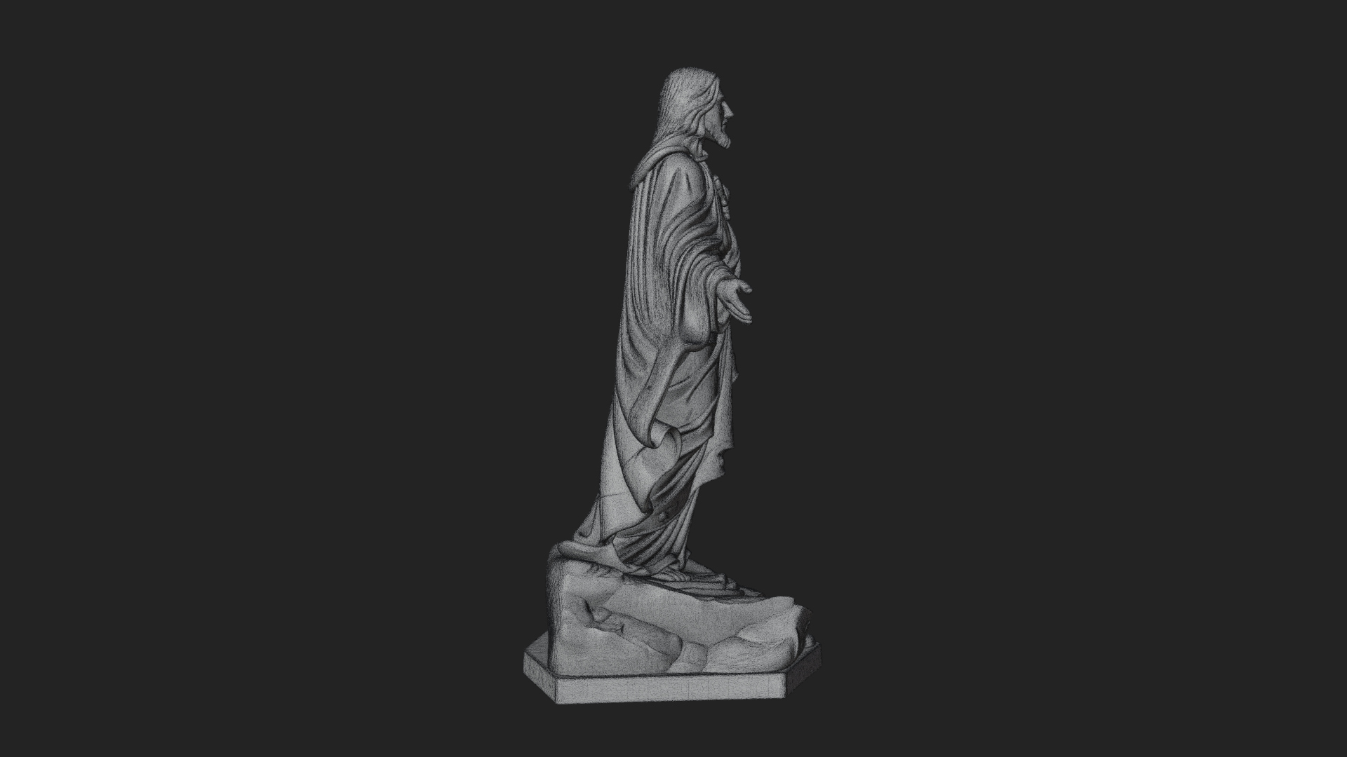 Blessing Christ Statue Design 12 3D Print Model 3D Model