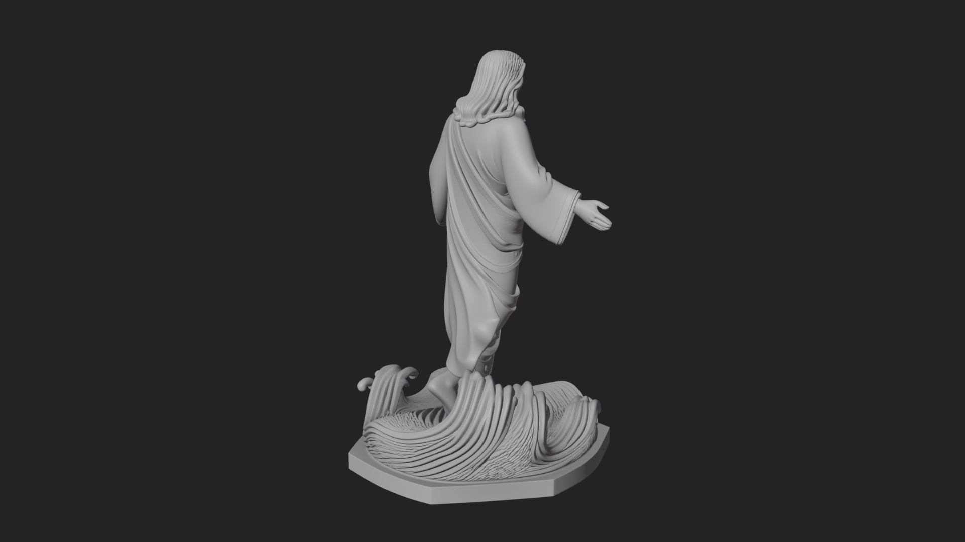 Blessing Christ Statue Design 5 3D Print Model 3D Model