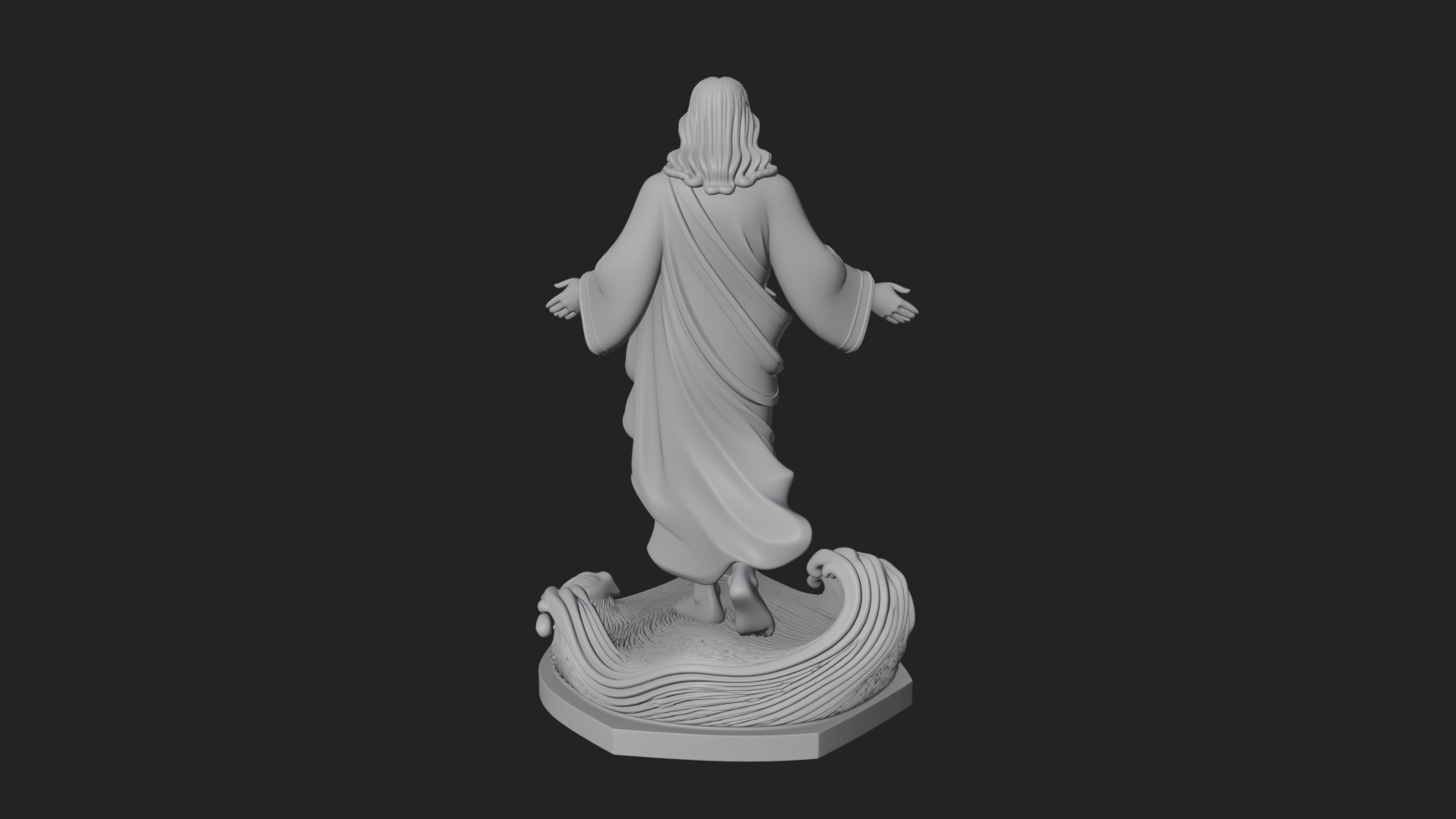 Blessing Christ Statue Design 5 3D Print Model 3D Model