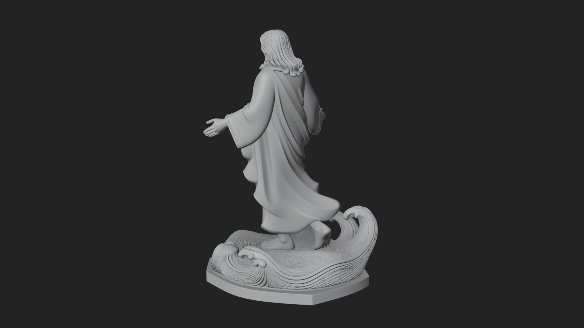 Blessing Christ Statue Design 5 3D Print Model 3D Model