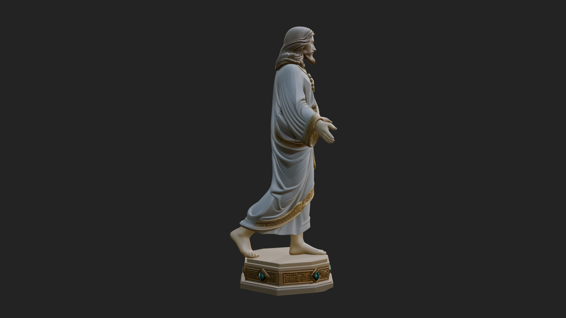 Blessing Christ Statue Design 6 3D Print Model 3D Model