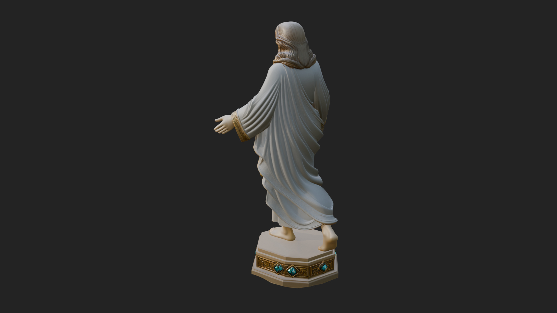 Blessing Christ Statue Design 6 3D Print Model 3D Model