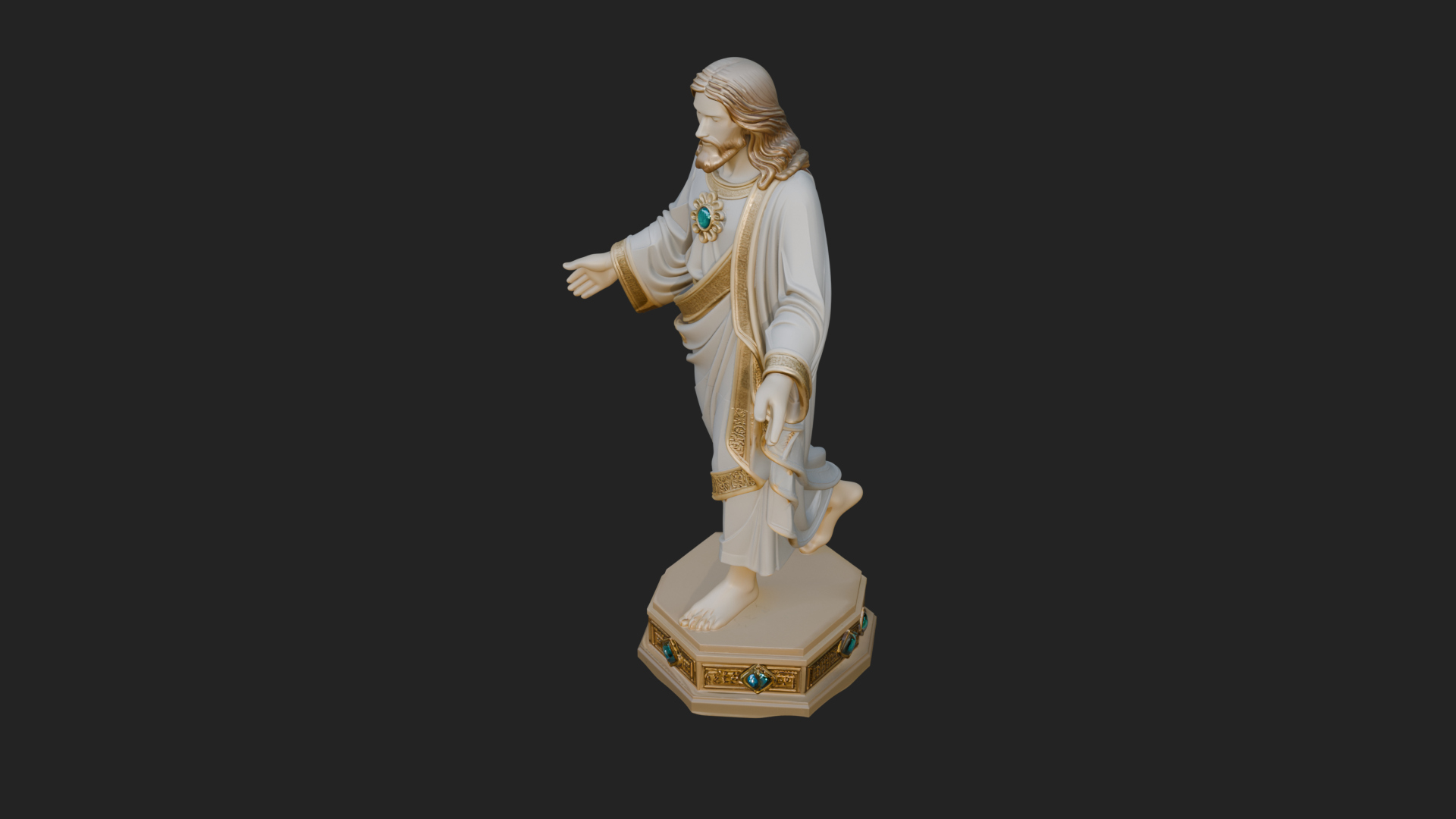 Blessing Christ Statue Design 6 3D Print Model 3D Model