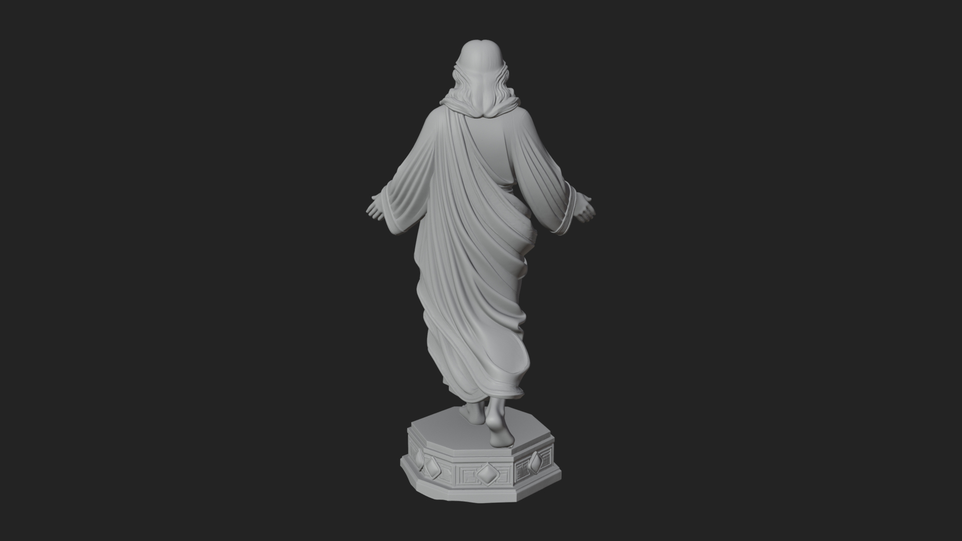 Blessing Christ Statue Design 6 3D Print Model 3D Model