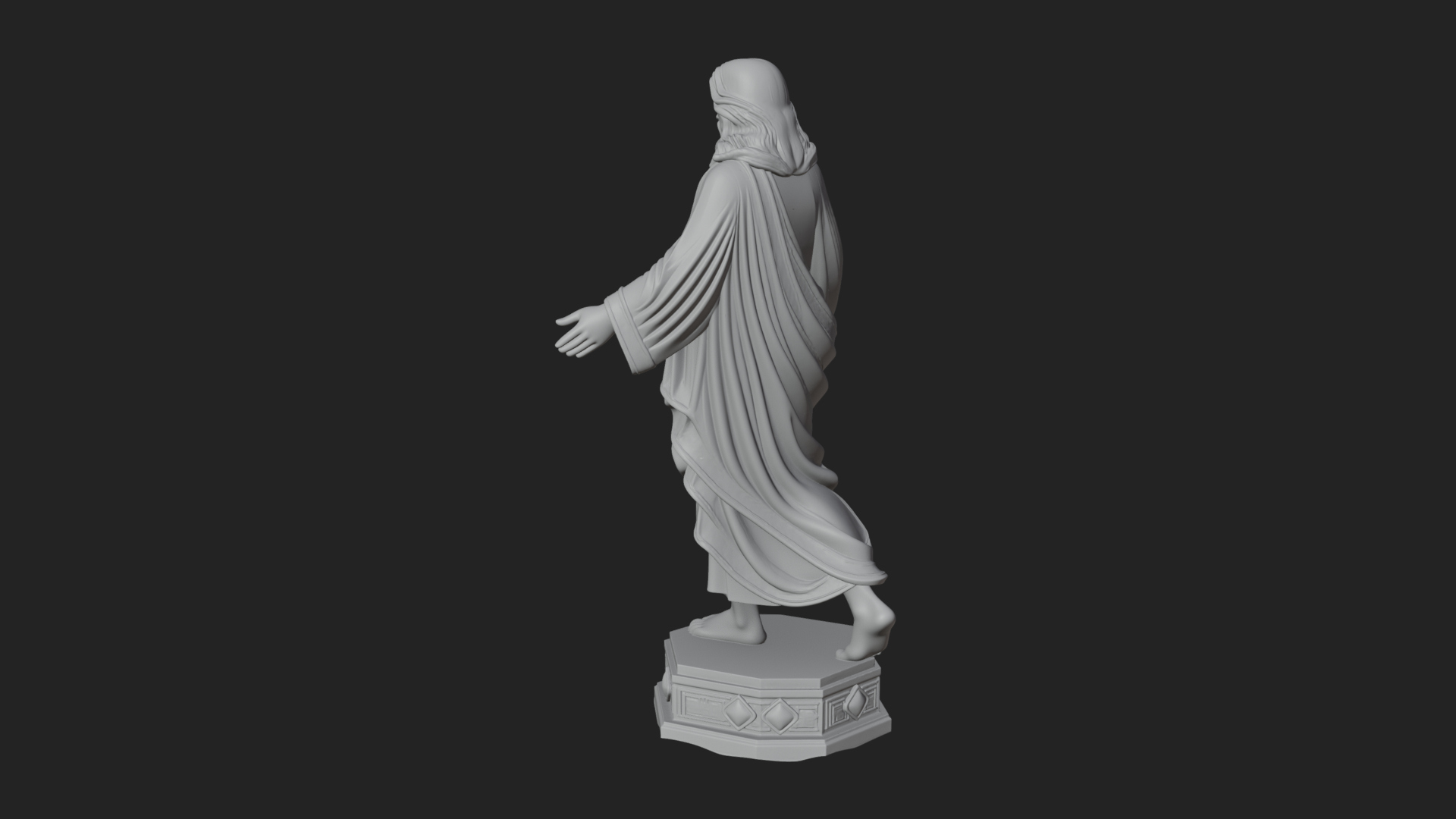 Blessing Christ Statue Design 6 3D Print Model 3D Model