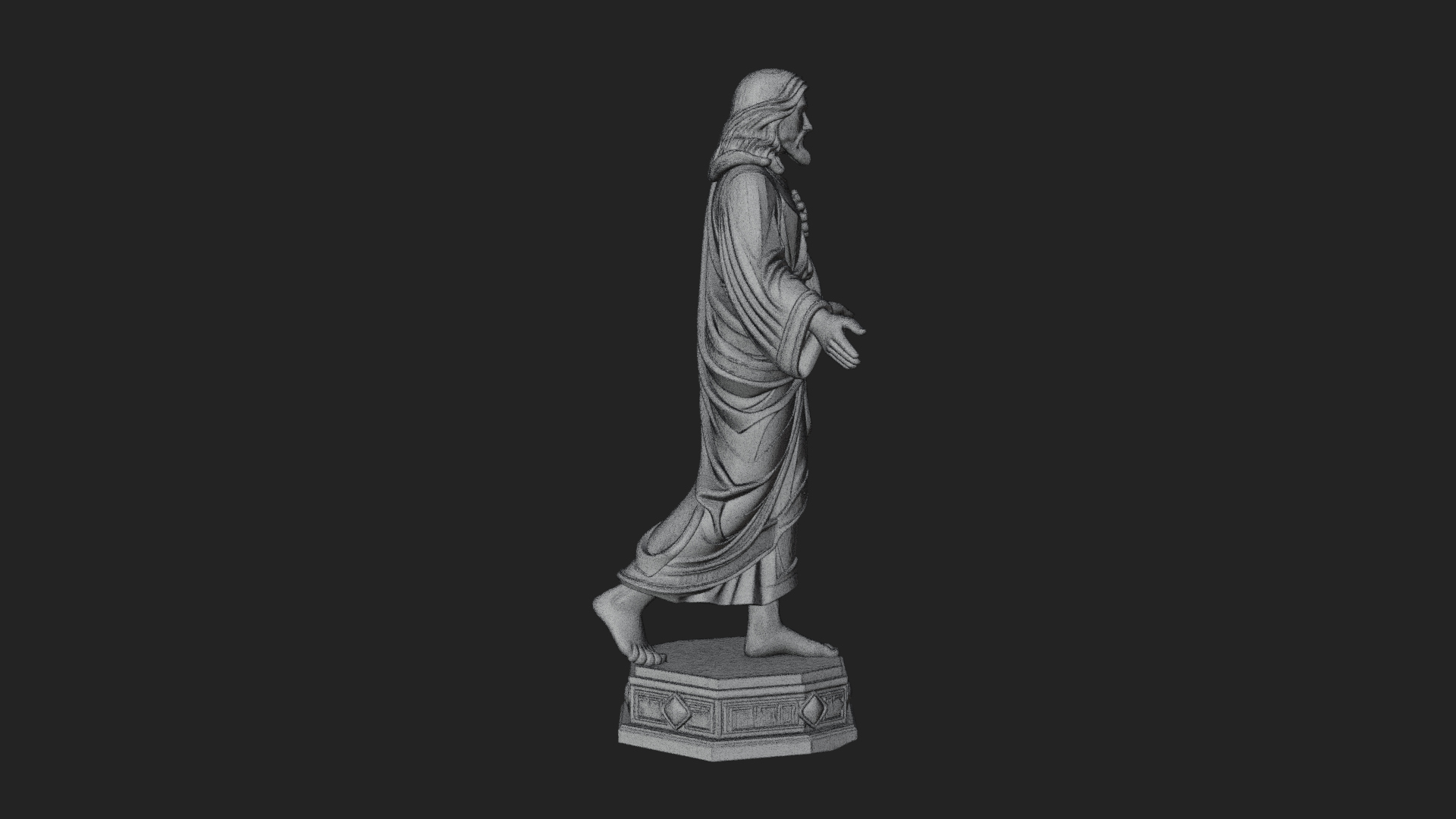 Blessing Christ Statue Design 6 3D Print Model 3D Model