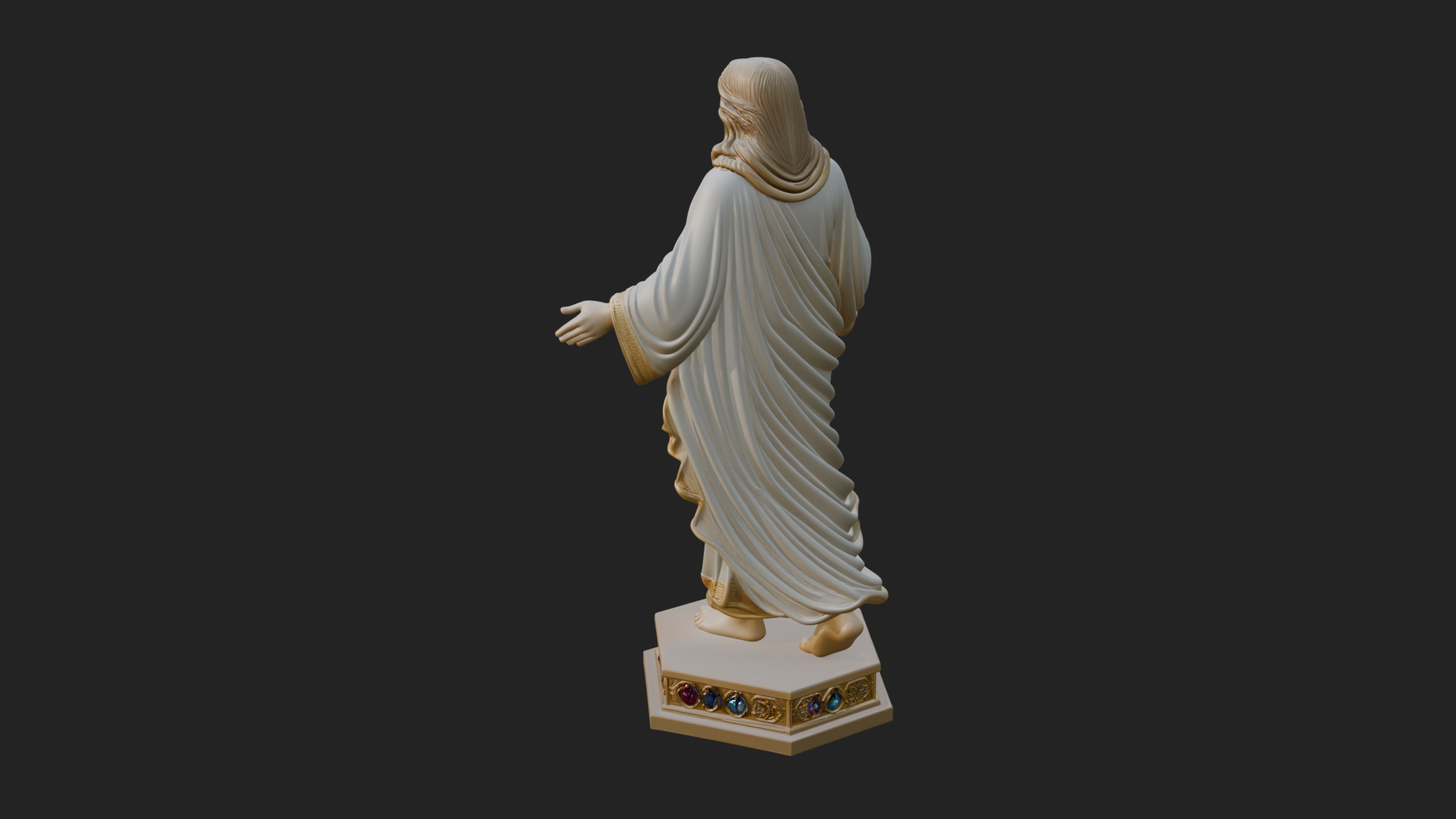 Blessing Christ Statue Design 7 3D Print Model 3D Model