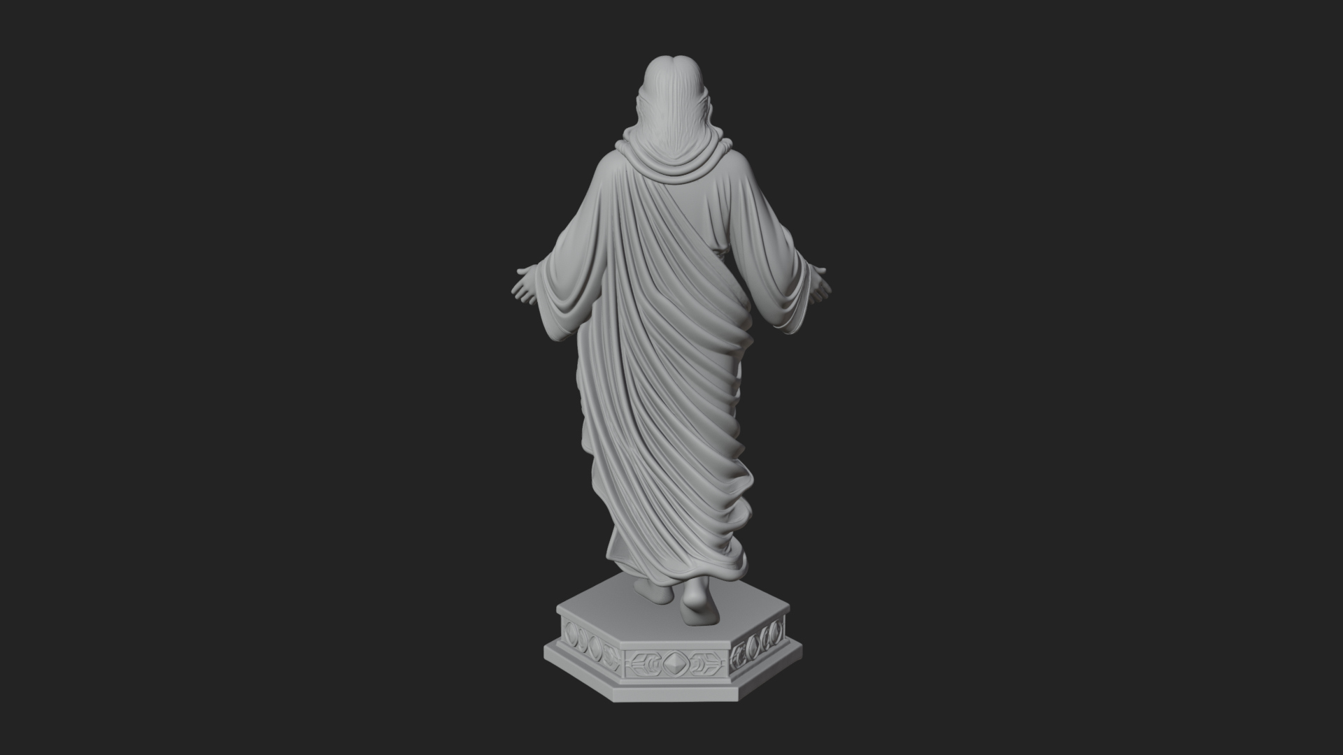 Blessing Christ Statue Design 7 3D Print Model 3D Model