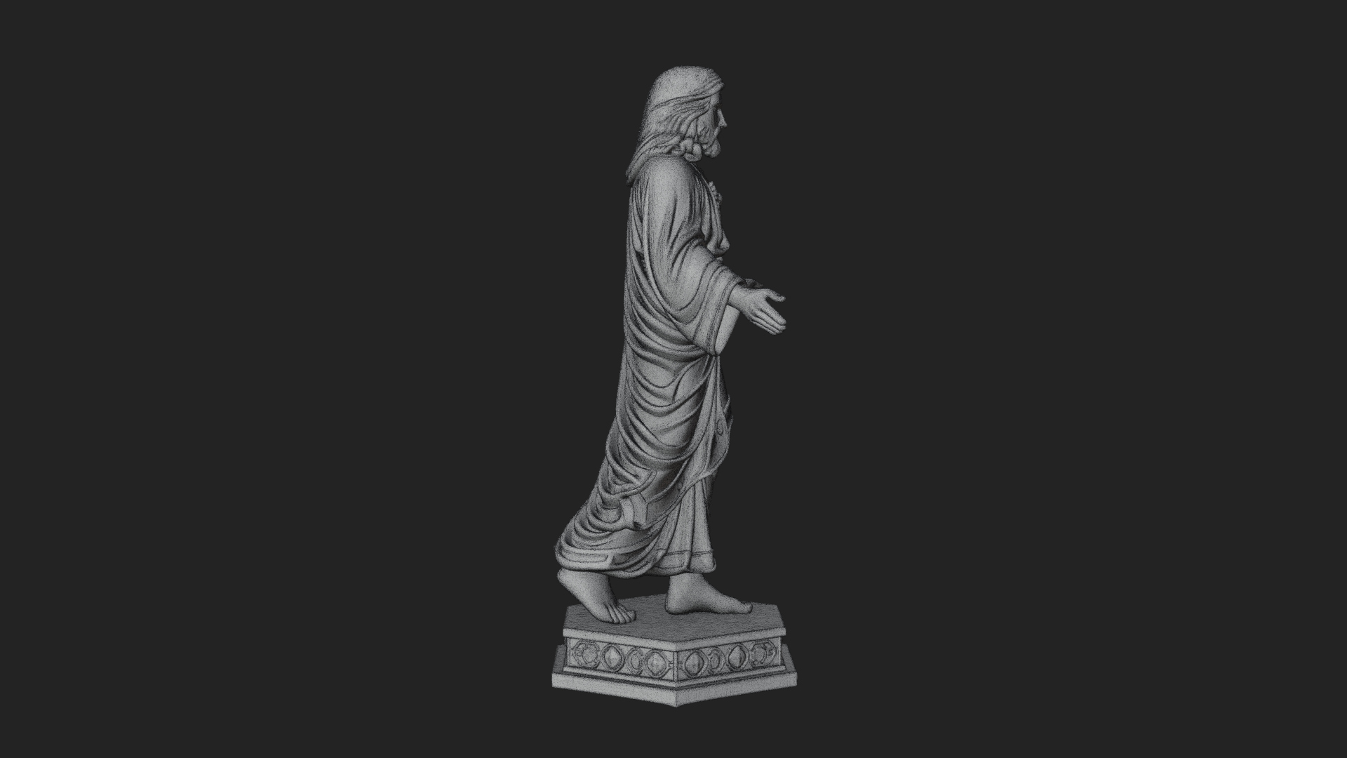 Blessing Christ Statue Design 7 3D Print Model 3D Model