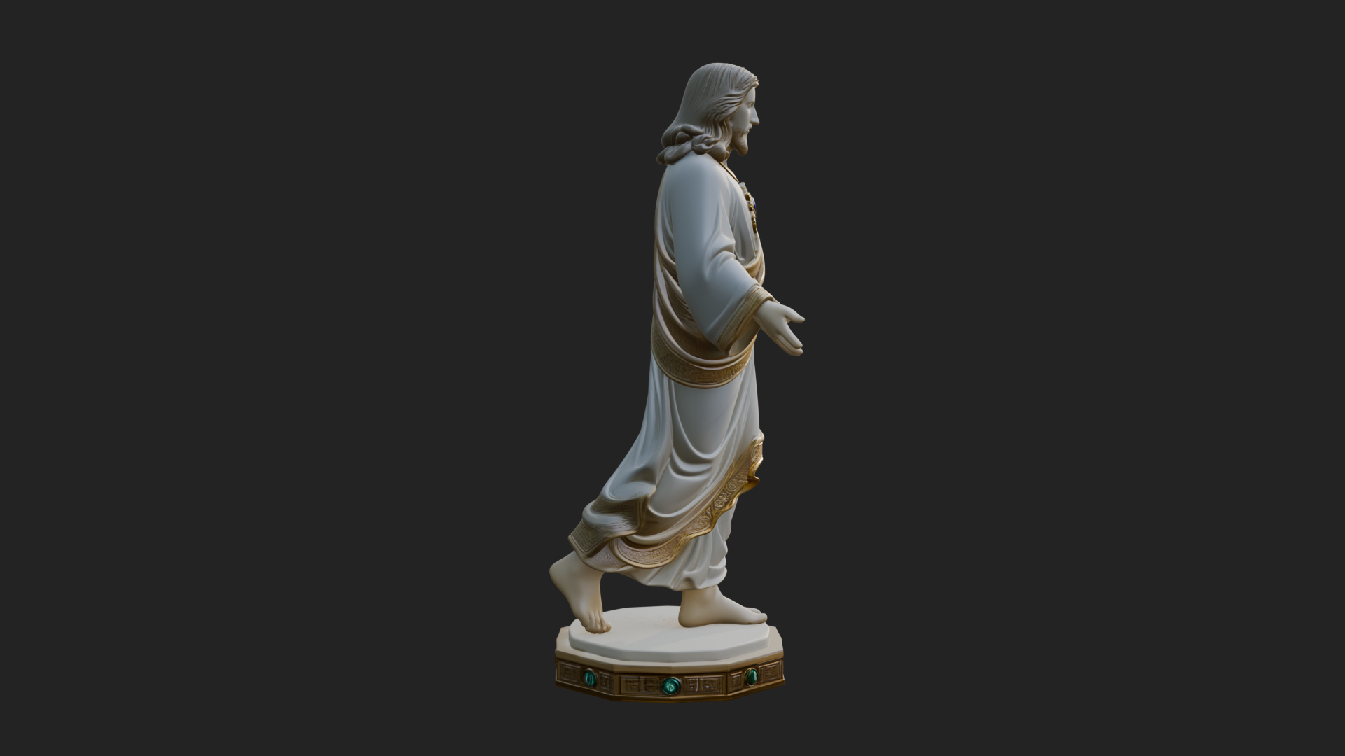 Blessing Christ Statue Design 8 3D Print Model 3D Model