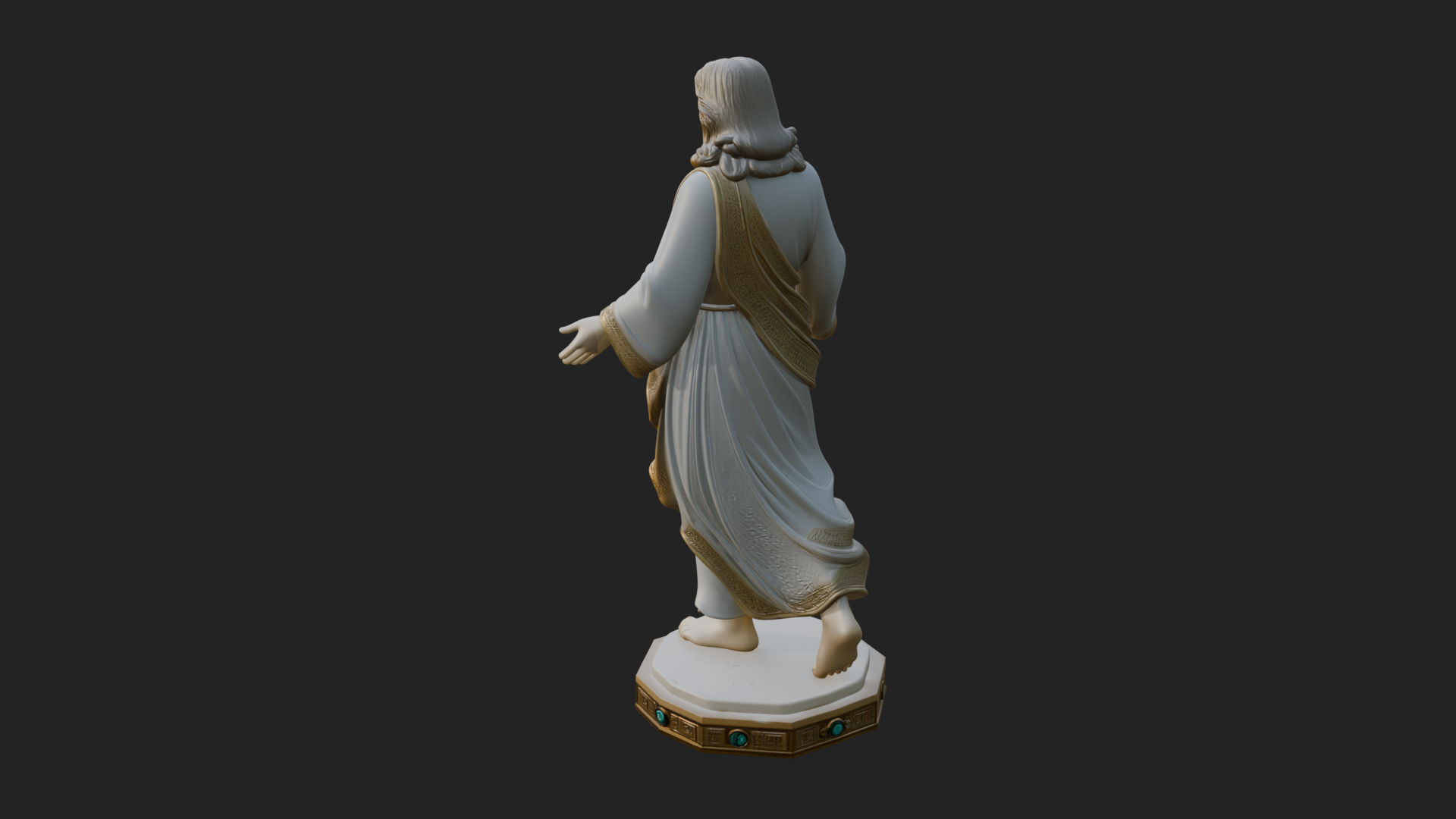 Blessing Christ Statue Design 8 3D Print Model 3D Model