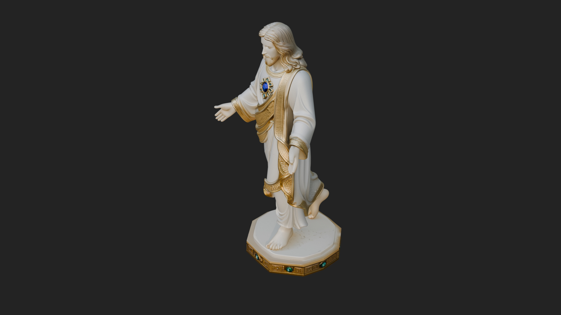 Blessing Christ Statue Design 8 3D Print Model 3D Model