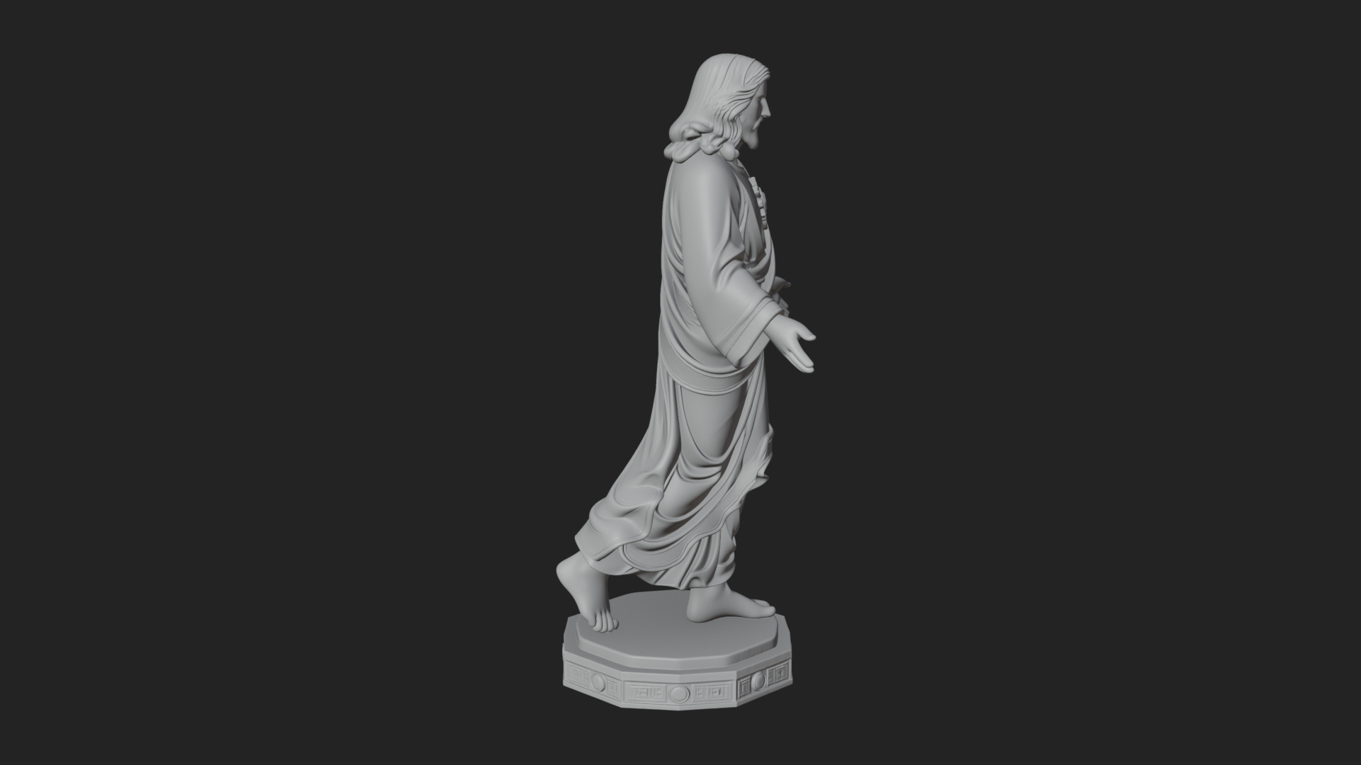 Blessing Christ Statue Design 8 3D Print Model 3D Model