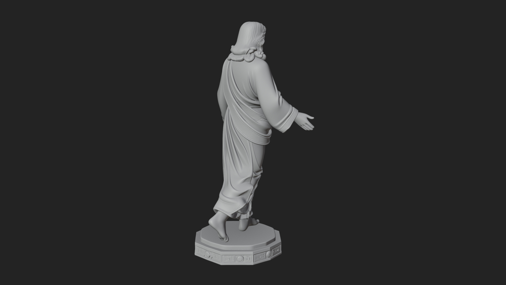 Blessing Christ Statue Design 8 3D Print Model 3D Model