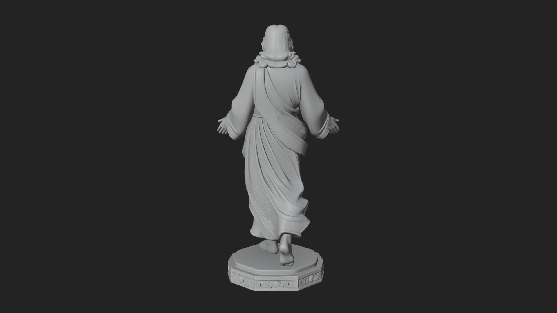 Blessing Christ Statue Design 8 3D Print Model 3D Model