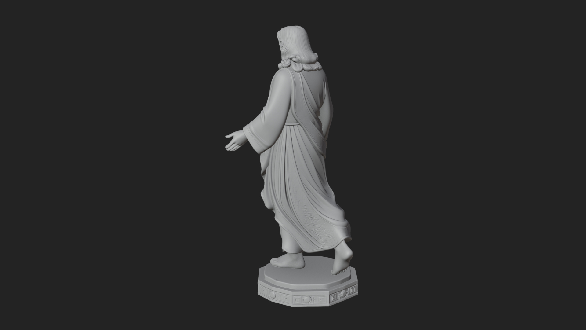 Blessing Christ Statue Design 8 3D Print Model 3D Model