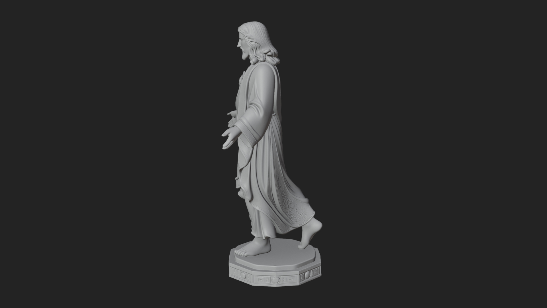Blessing Christ Statue Design 8 3D Print Model 3D Model