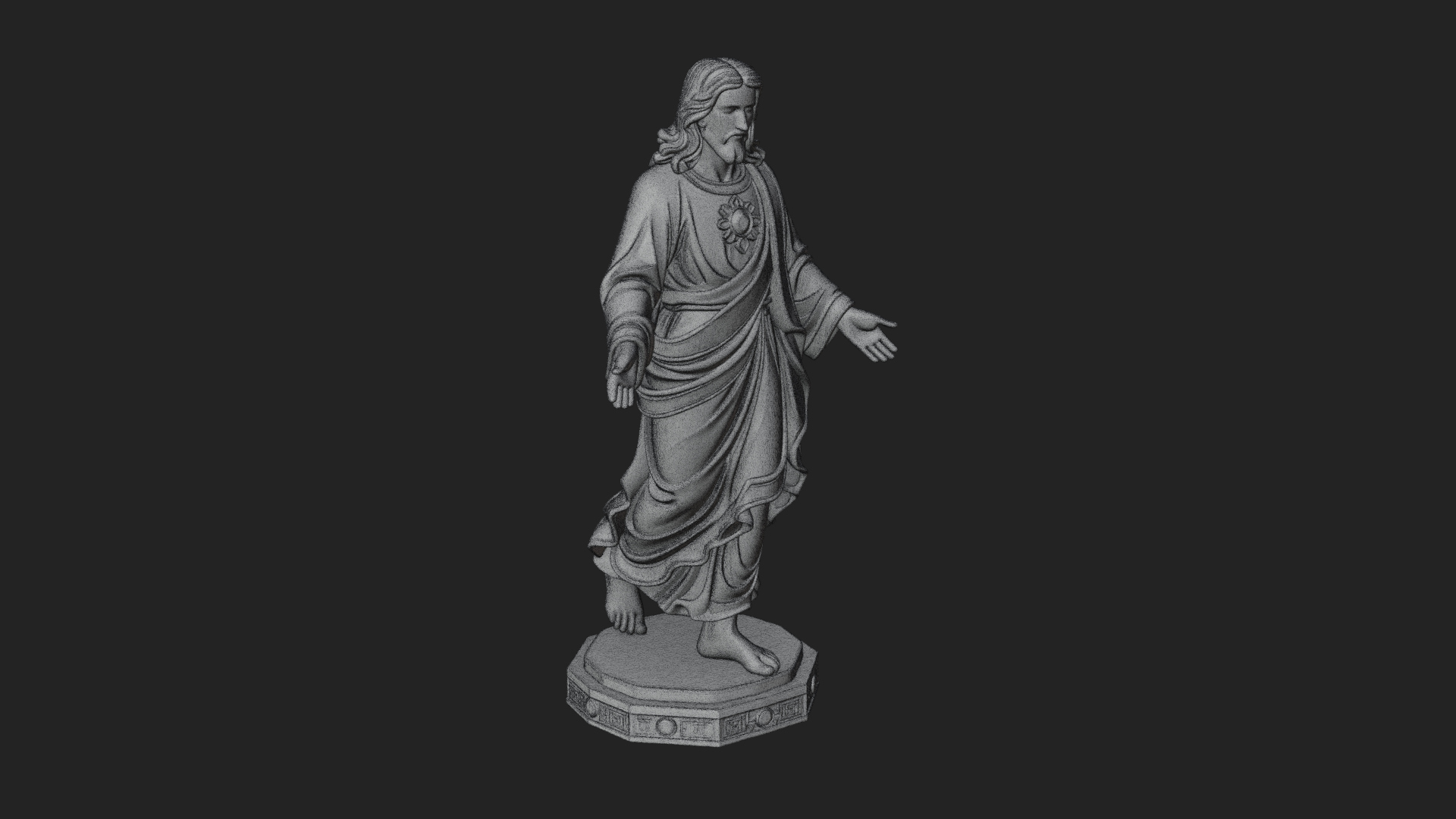 Blessing Christ Statue Design 8 3D Print Model 3D Model