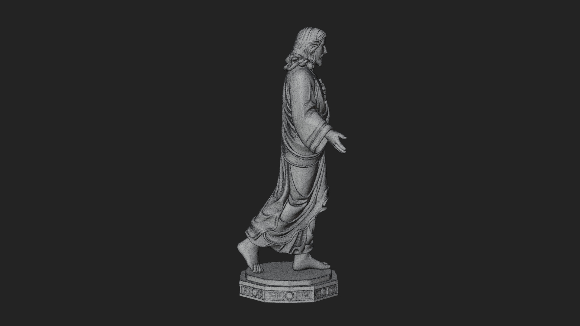 Blessing Christ Statue Design 8 3D Print Model 3D Model