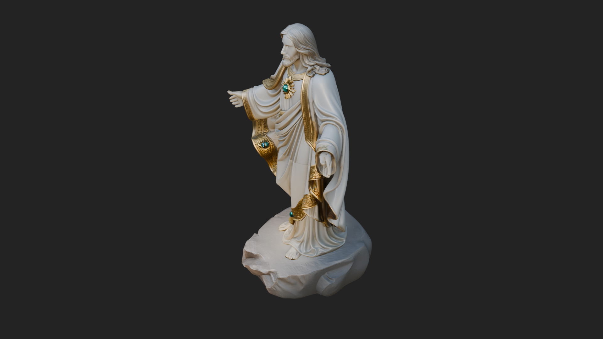 Blessing Christ Statue Design 9 3D Print Model 3D Model